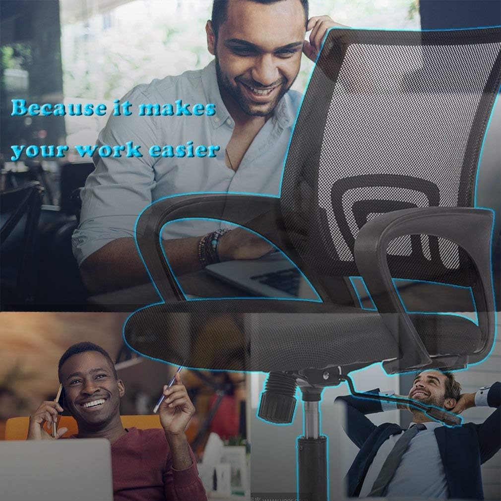 BestOffice Office Chair Desk Chair Mesh Computer Chair Back Support Modern Executive Adjustable Arms Rolling Swivel Chair for Women, Men(3 Pack)