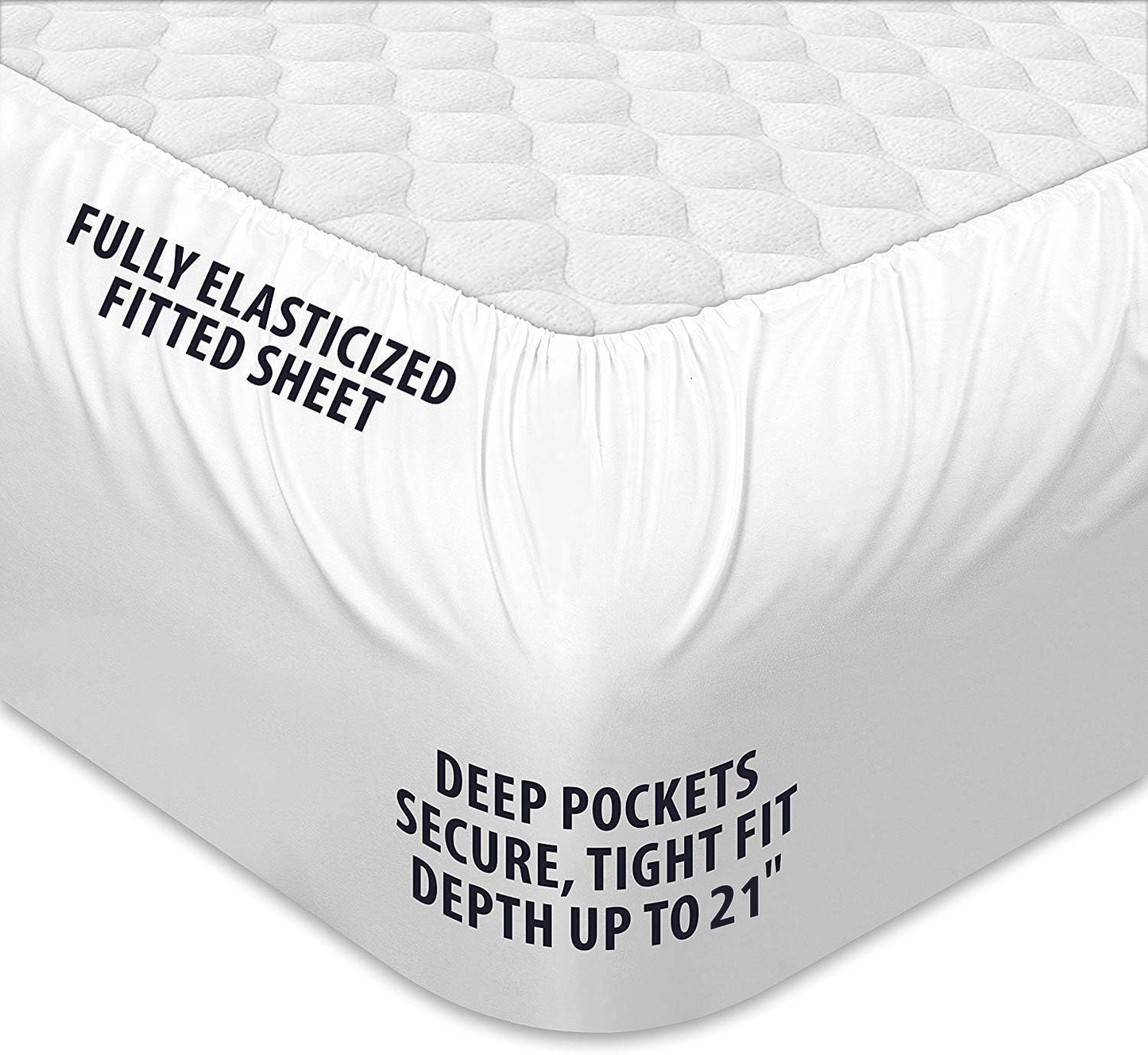COONP Queen Mattress Topper, Extra Thick Pillowtop, Cooling and Plush Mattress Pad Cover Cotton Top Bed Topper Protector with 8-21 Inch Deep Pocket