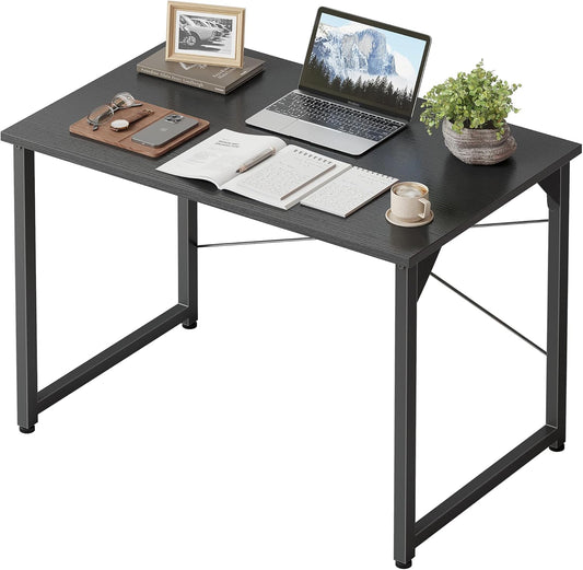 Cubiker Computer Desk, 32 inch Small Home Office Desk for Small Spaces, Modern Simple Style for Home, Office, Classic Black