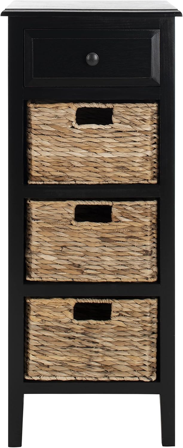 SAFAVIEH American Homes Collection Michaela Distressed Black Side Table