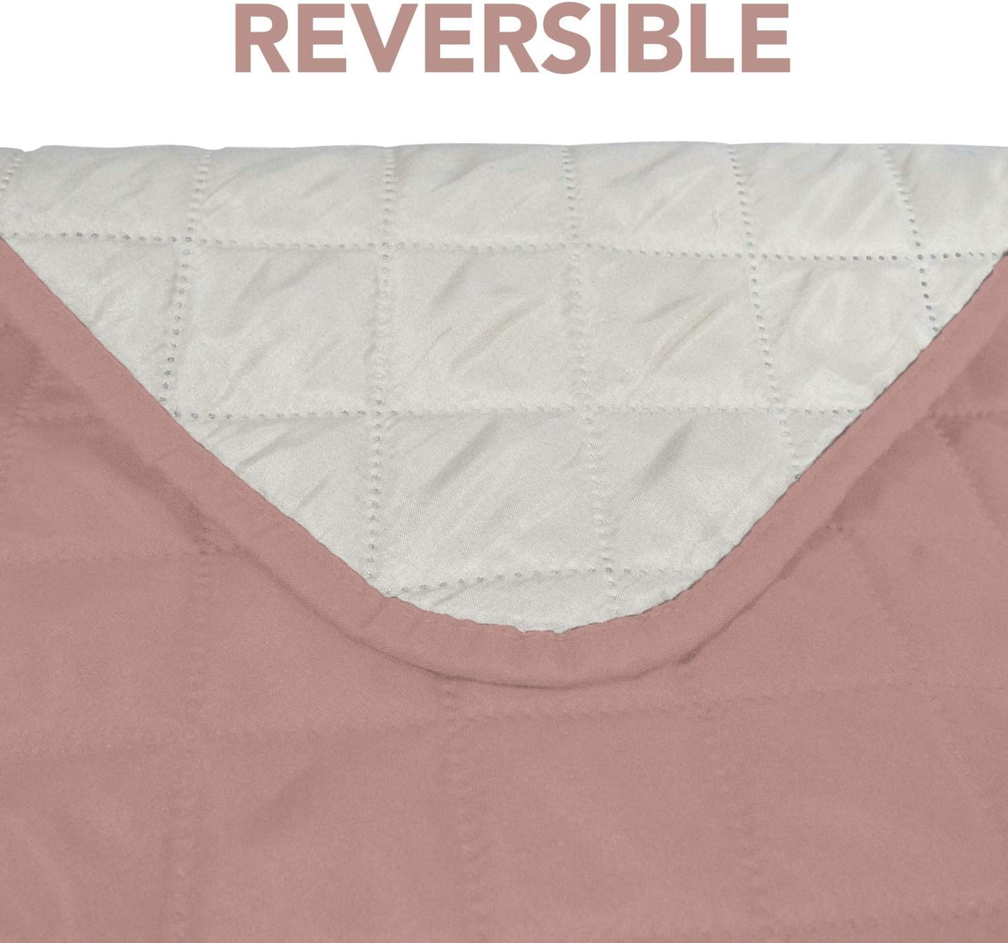 PureFit Reversible Sofa Couch Cover Water Resistant Couch Covers for 3 Cushion, Washable Furniture Cover with Non-Slip Foam and Adjustable Strap for Dogs, Pets (Sofa, Pink/Ivory)