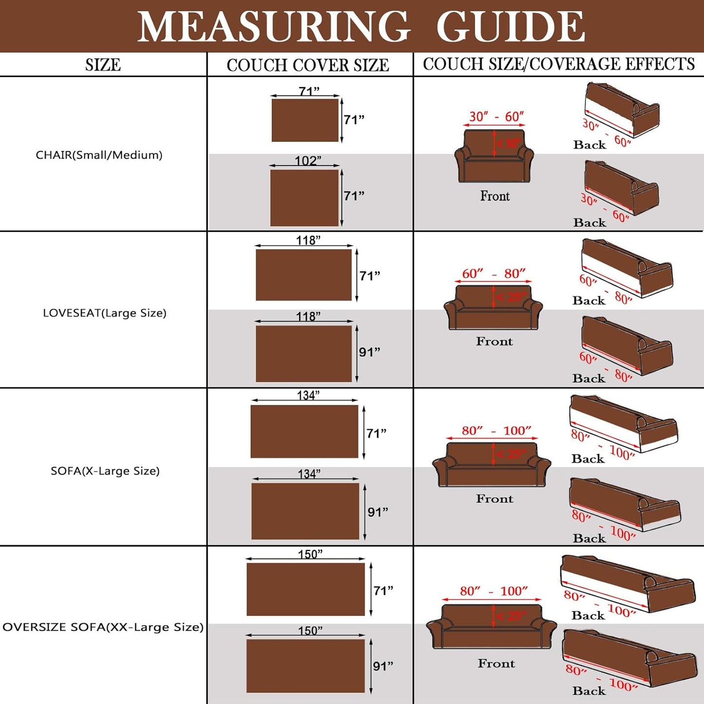 HANDONTIME Boho Geometric Couch Covers for Sofa Pet Friendly Brown and Black Sofa Covers Washable Chenille Couch Blanket Cover for 2 3 Cushion Couches Pet Protector Furniture Cover Soft, 71" X 118"