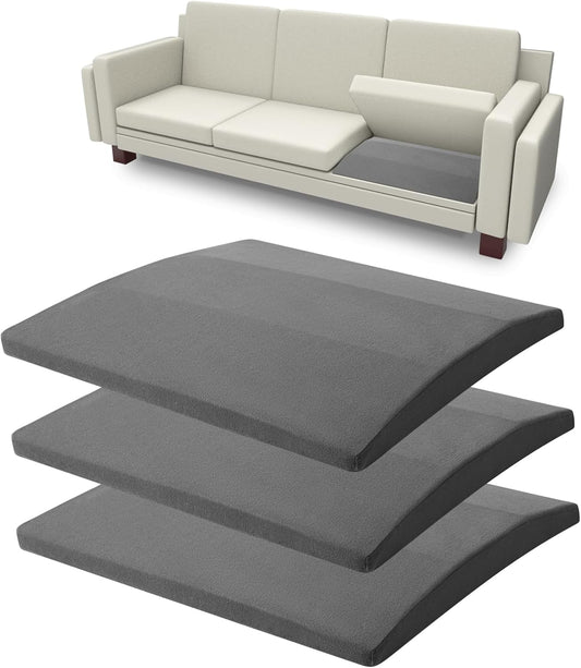 Sofa Couch Cushion Support for Sagging Seats, Trapezoidal 20" x 20" High Density Foam Replacement for Sofa Furniture Seats, Set of 3