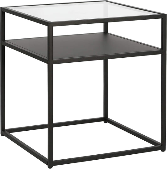 Ada 20'' Wide Square Side Table in Blackened Bronze