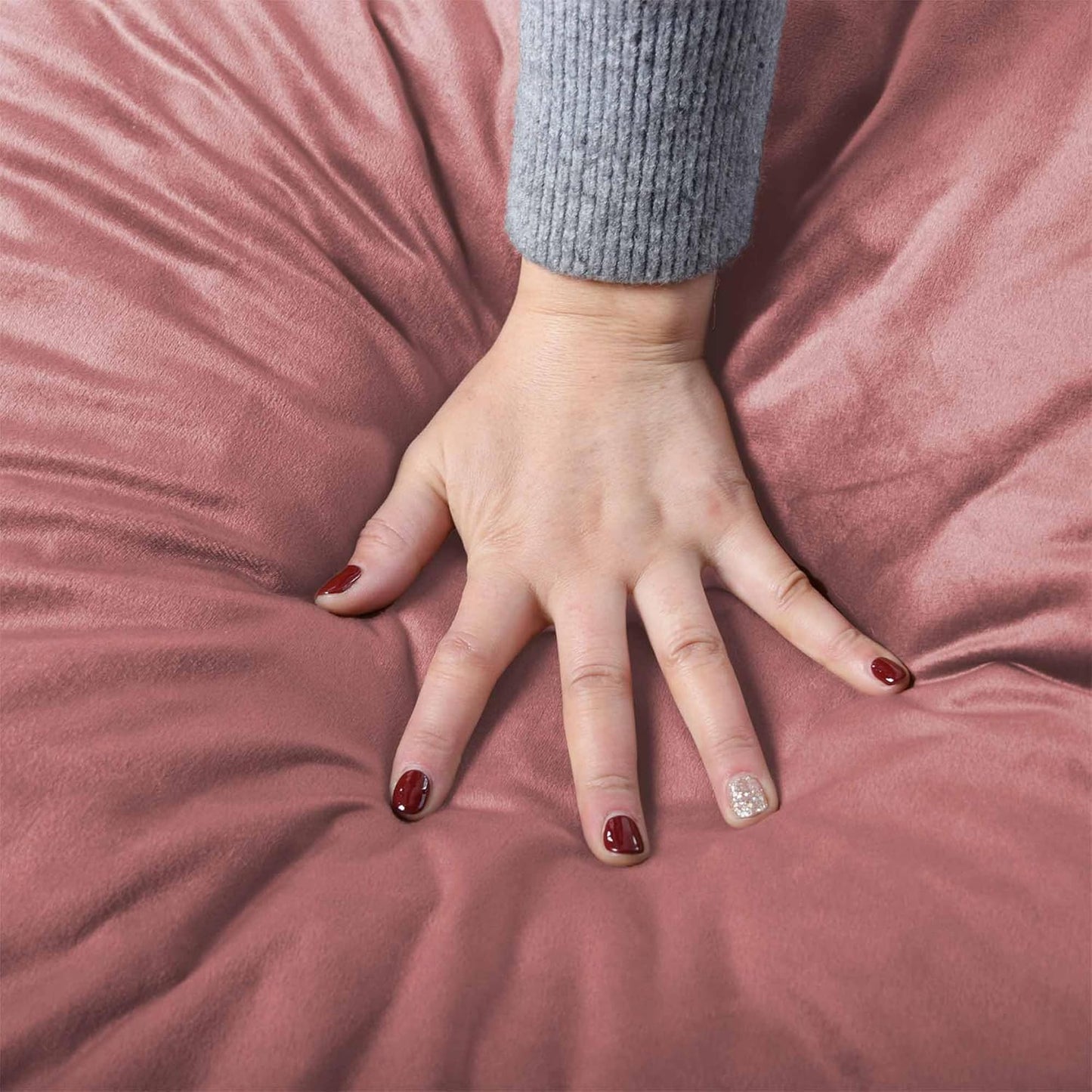 Bean Bag Chairs, Memory Foam Stuffing Bean Bag Chair for Adults/Teens/Kids with Removable Zipperd Cover, High-Rebound Memory Foam Lazy Sofa Furniture for Living Room Bedroom College Dorm