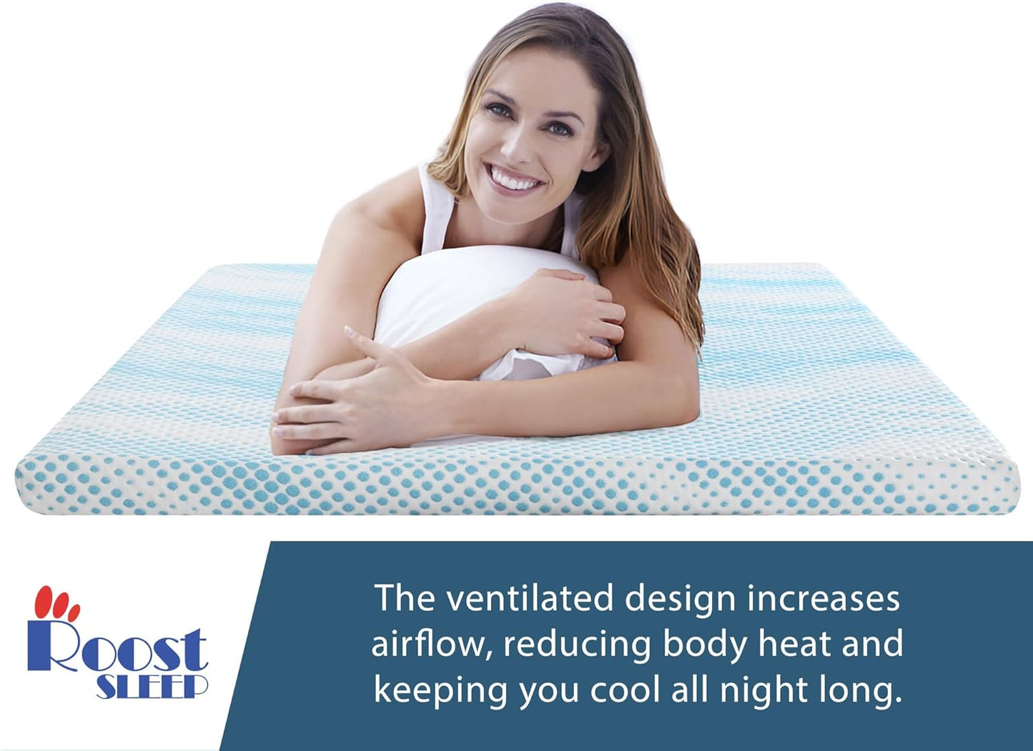Cool Cloud Supreme 3 Inch Gel Memory Foam King Mattress Topper – Cooling, Ventilated Design for Back and Pressure Relief