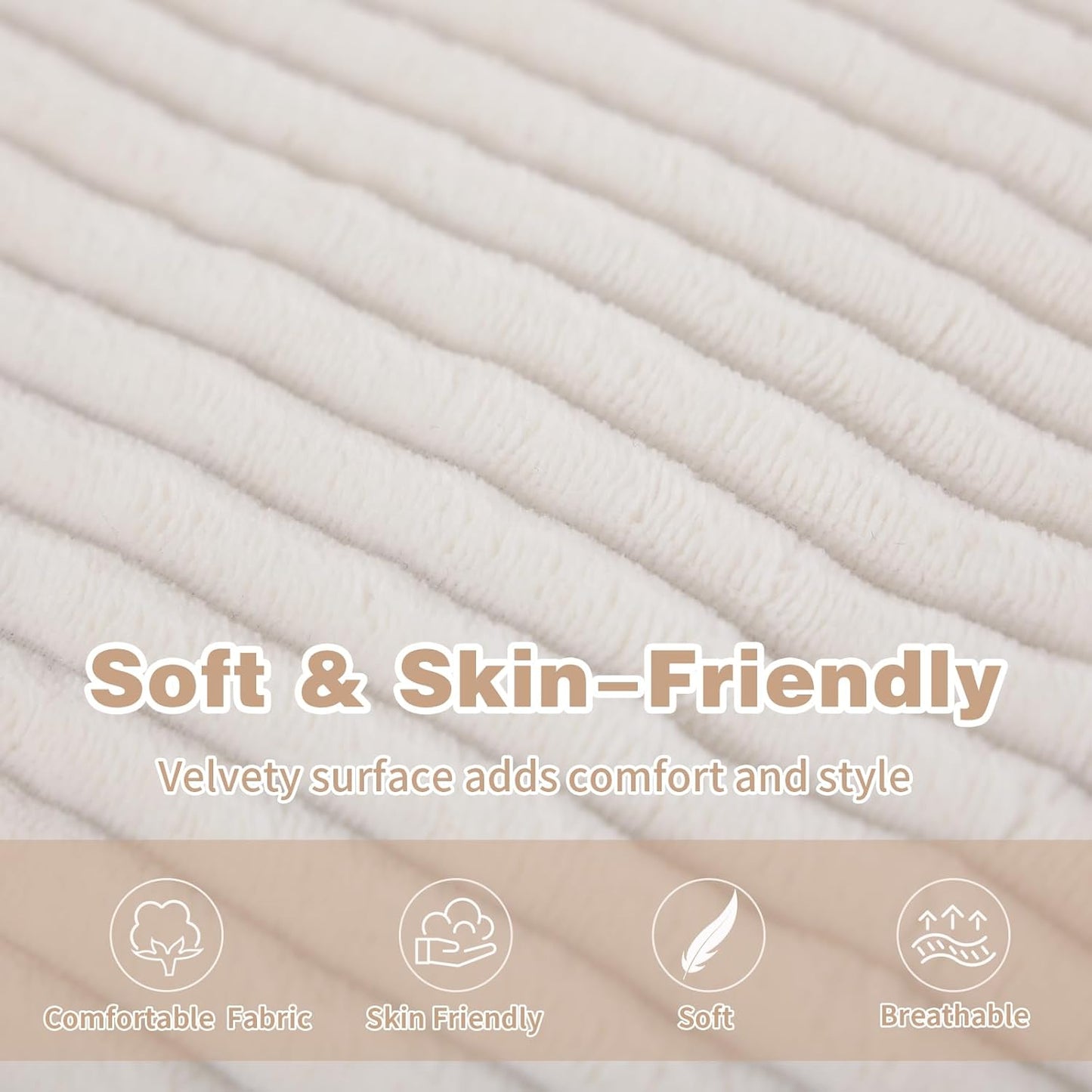 Welnow Accent Chair with Ottoman, Lounge Comfy Soft Leisure Metal Frame Reading Chair with Footrest, Upholstered Thick Cushion Seated Recliner Sofa for Living Room, Bedroom, Dorm, Beige