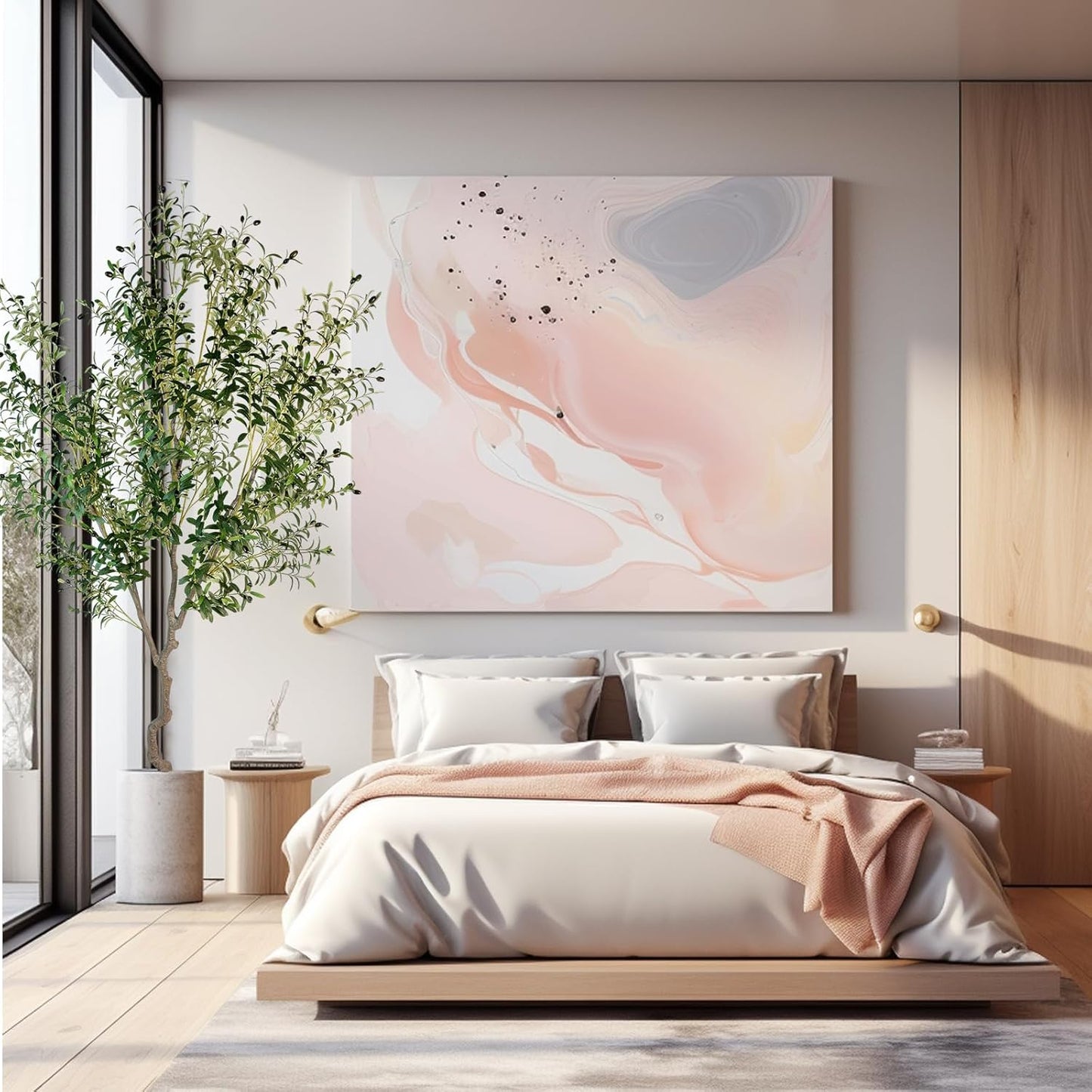 Artificial Tree Faux Olive Tree 8ft(92in,3200leaves) Tall Fake Olive Plant in Pot Fake Silk Tree Faux Plants Indoor