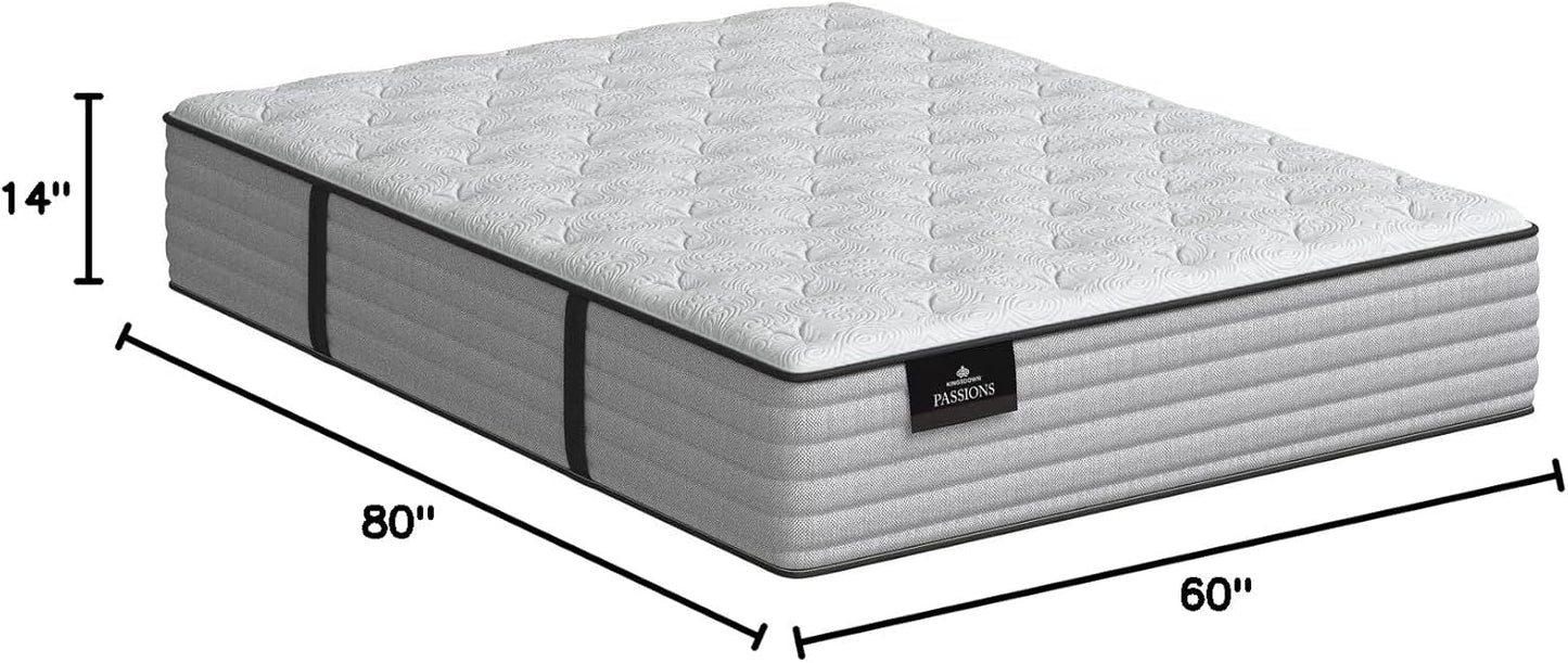 Kingsdown Passions Aspiration 14" Plush Hybrid Mattress, Queen, Tan
