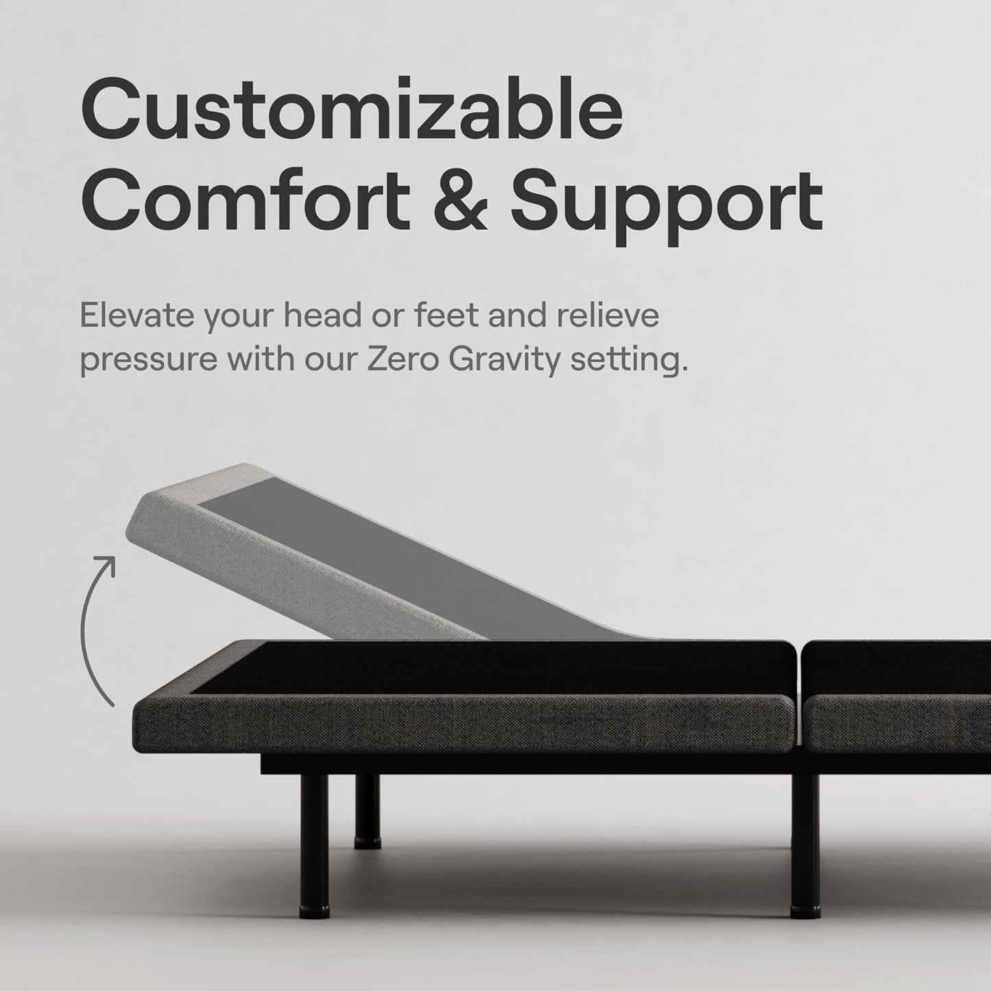 Nectar Ultra King Adjustable Base & 15” Mattress - Head & Foot Incline - Medium Firm Memory Foam - Cooling Upgrade - 3 Massage Settings - 365-Night Mattress Trial