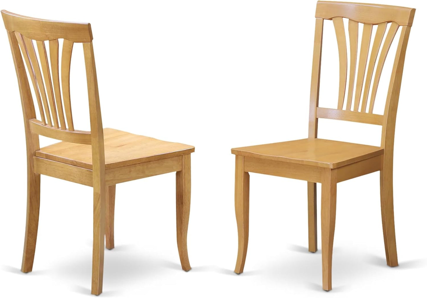 East West Furniture NDAV3-OAK-W 3 Piece Kitchen Table & Chairs Set Contains a Rectangle Dining Table with Dropleaf and 2 Dining Room Chairs, 30x48 Inch, Oak