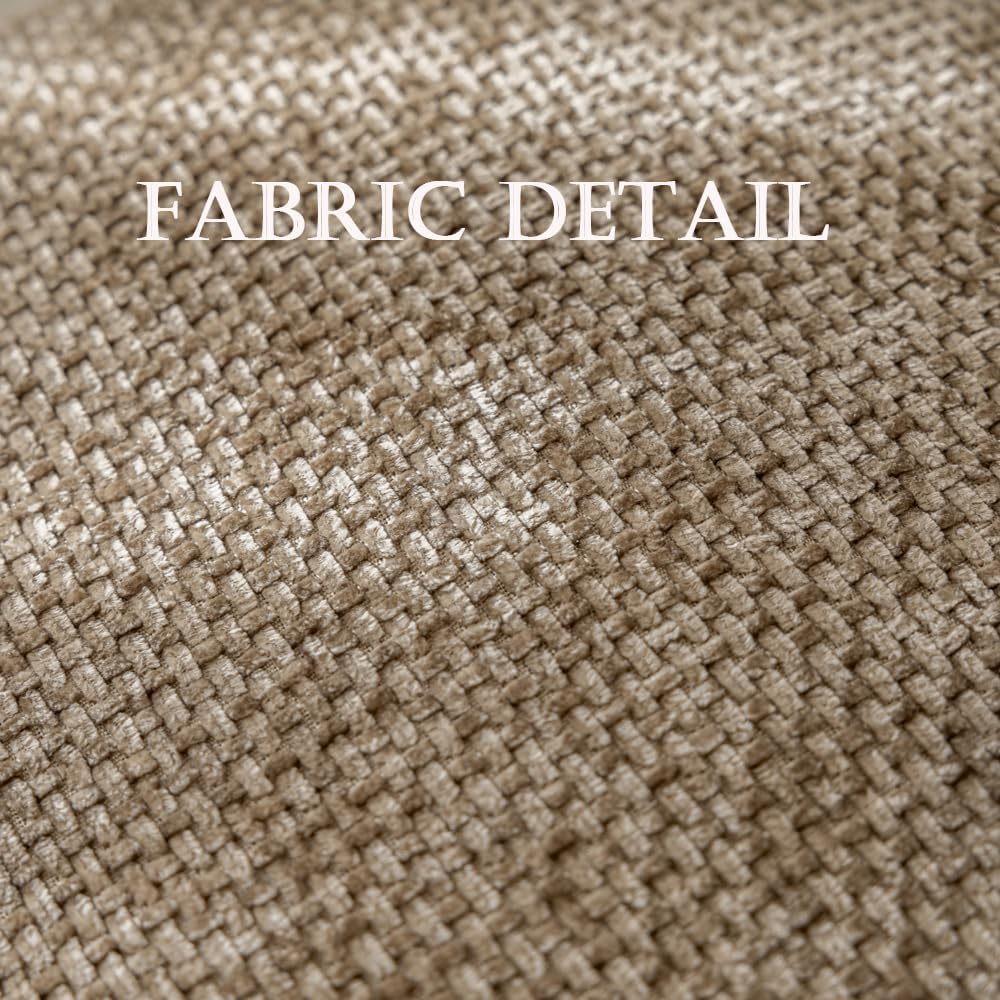 LANANAS Neutral Decorative Throw Pillow Covers 18x18 Inch for Living Room Couch Bed Sofa Farmhouse Boho Home Decor Set of 4 Soft Corduroy Accent Luxury Cushion Cases (18x18, Neutral)