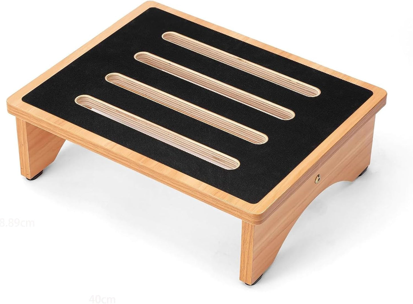 StrongTek 5" High Wooden Bed Step Stool for Adults, Sturdy Bedside & Shower Steps, 440lb Capacity, Versatile Mobility Aid for Seniors, Kitchen Use, Surgery Recovery, Anti-Slip, Portable Design