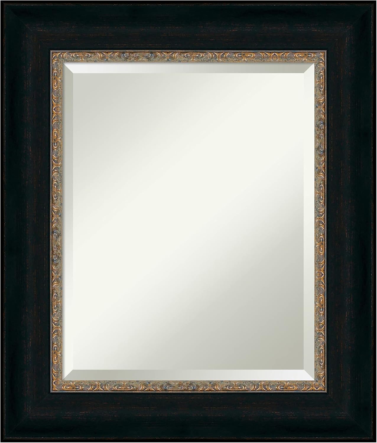 Amanti Art Bronze Bathroom Mirror for Over Sink, 27x23 Paragon Bronze Rectangle Vanity Mirror, Small Traditional Frame, Hangs Horizonally and Vertically, Bathroom Wall Decor, Beveled Edge