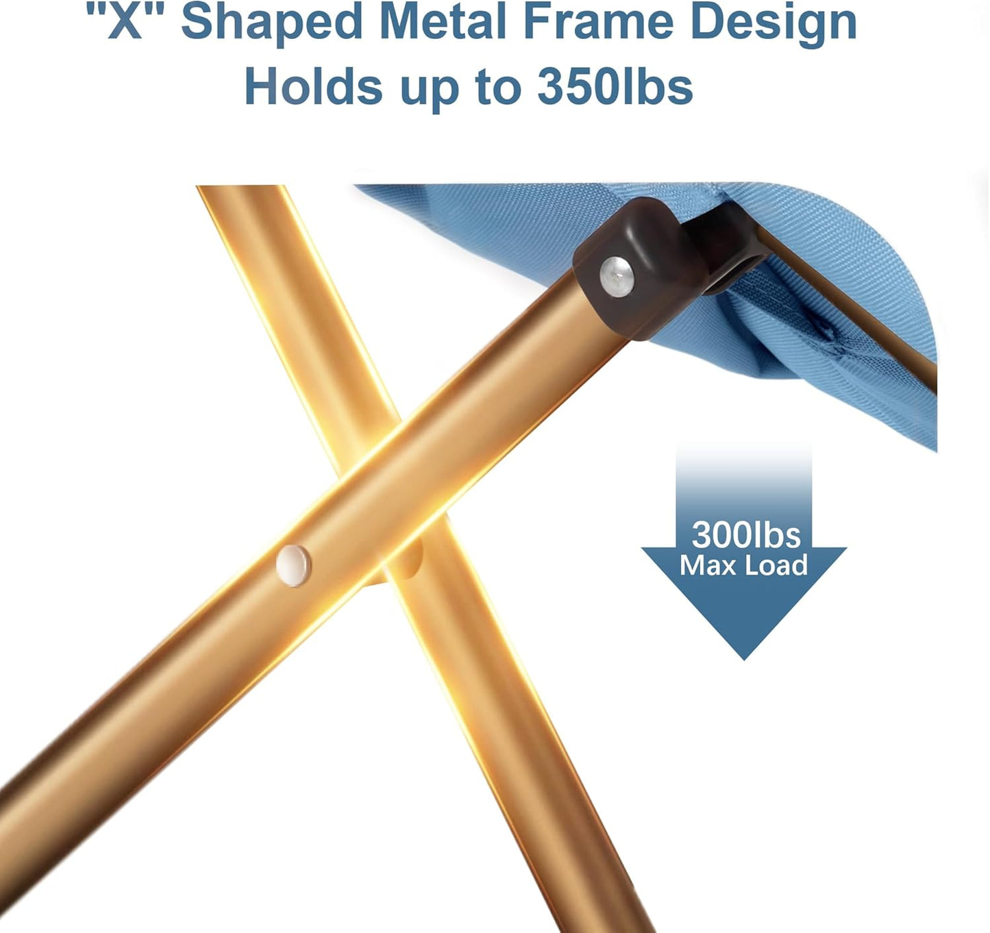 Comfy Saucer Chair for Adults, Foldable Living Room Chairs, Soft Faux Fur Lounge Chair for Bedroom, Reading Chairs, X-Large (Ottoman-Blue)