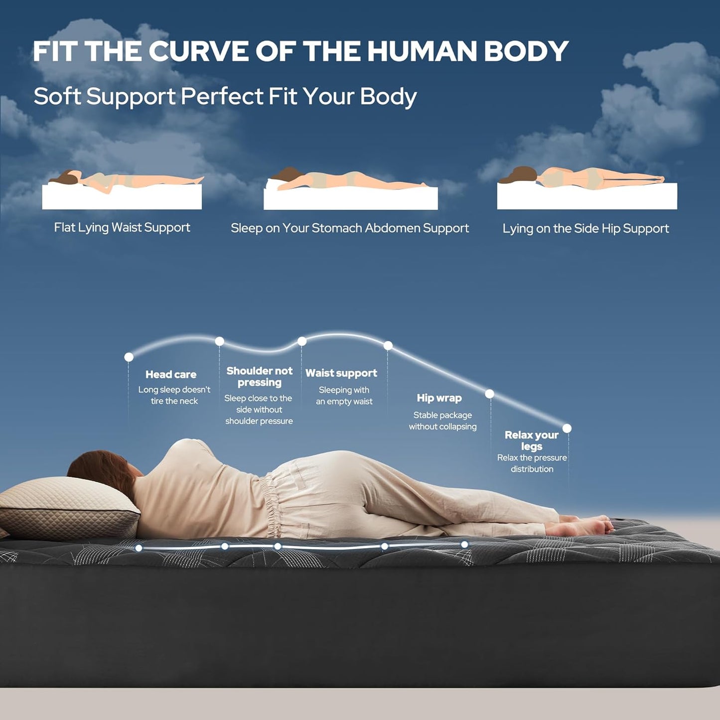 BEDLORE Queen Mattress Topper, Viscose Made from Bamboo Soft Pillow Top Mattress Pad, Thick Mattress Cover for Back Pain Relief with 6-18 inches Deep Pocket