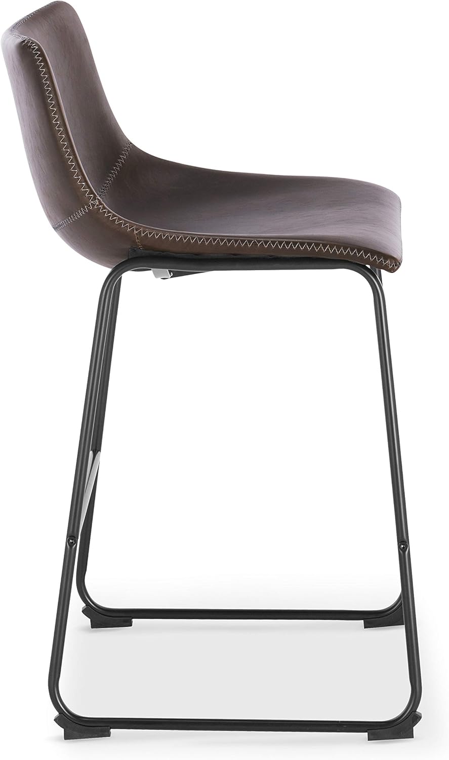 EdgeMod Brinley Counter Stool in Brown (Set of 3)