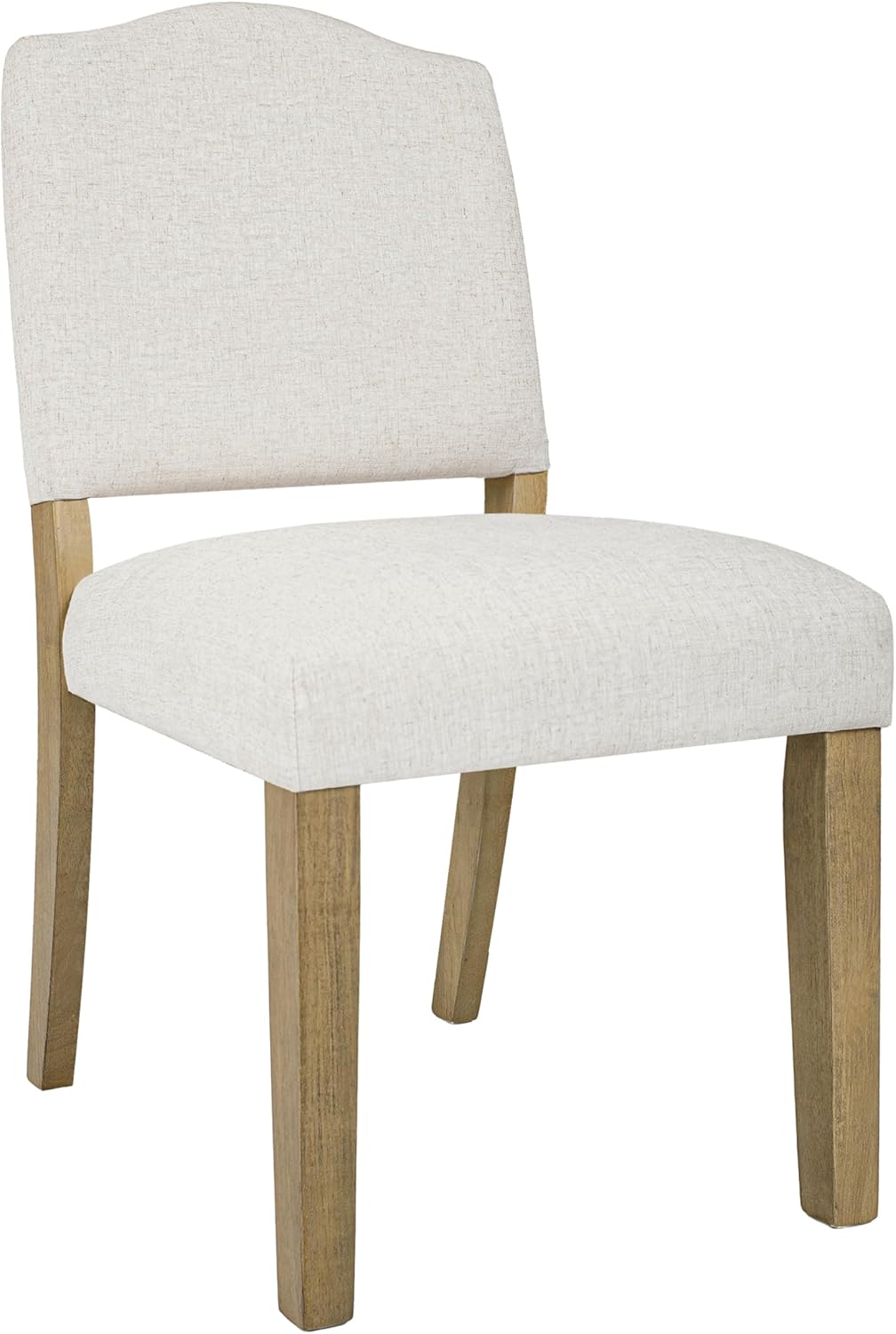 HomePop Open Back Upholstered Dining Chair - Cream Textured Woven (Single Pack)