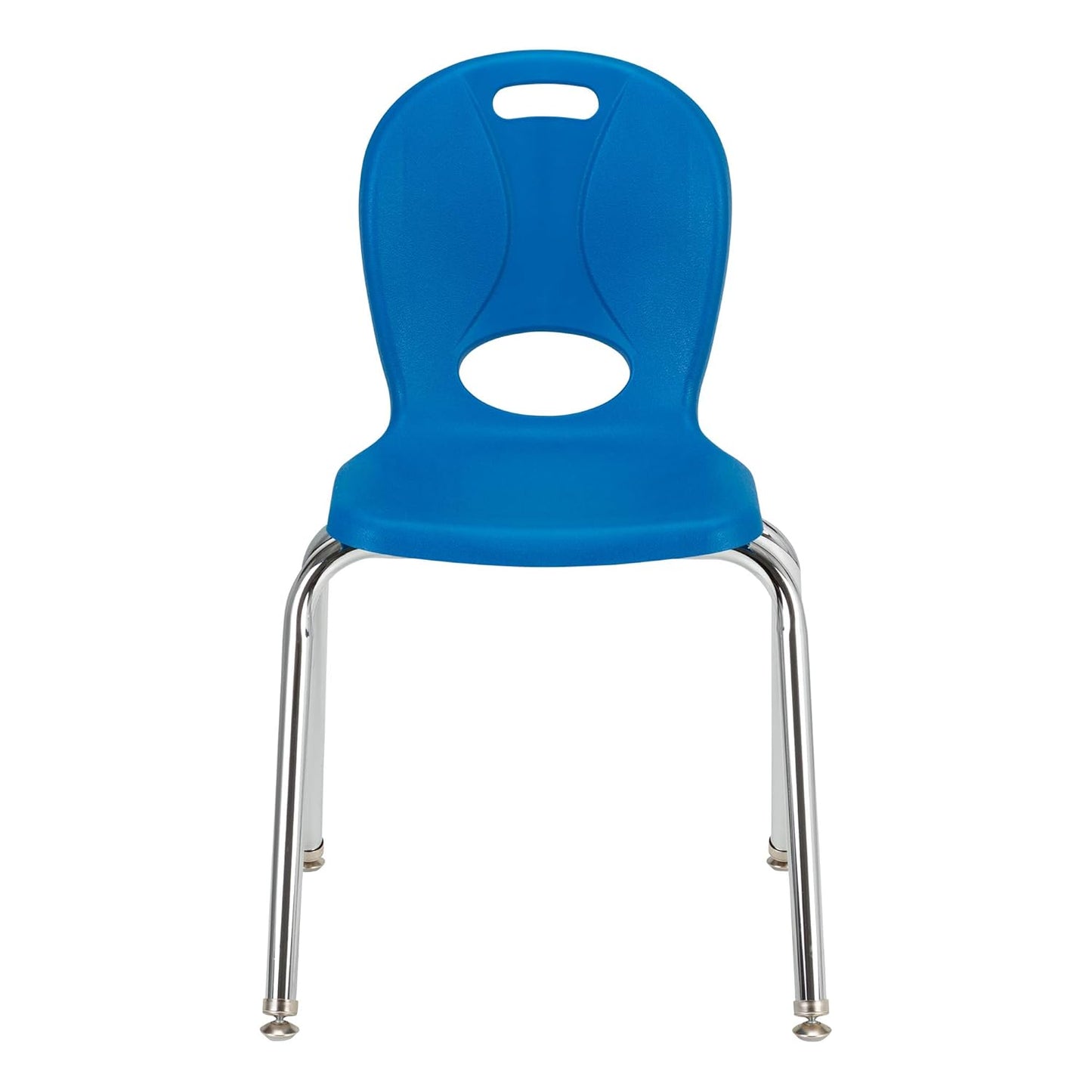 Learniture LNT-116-CSW-BB Learniture Structure Series School Chairs for Classroom, 16" Seat Height, Brilliant Blue, Pack of 4