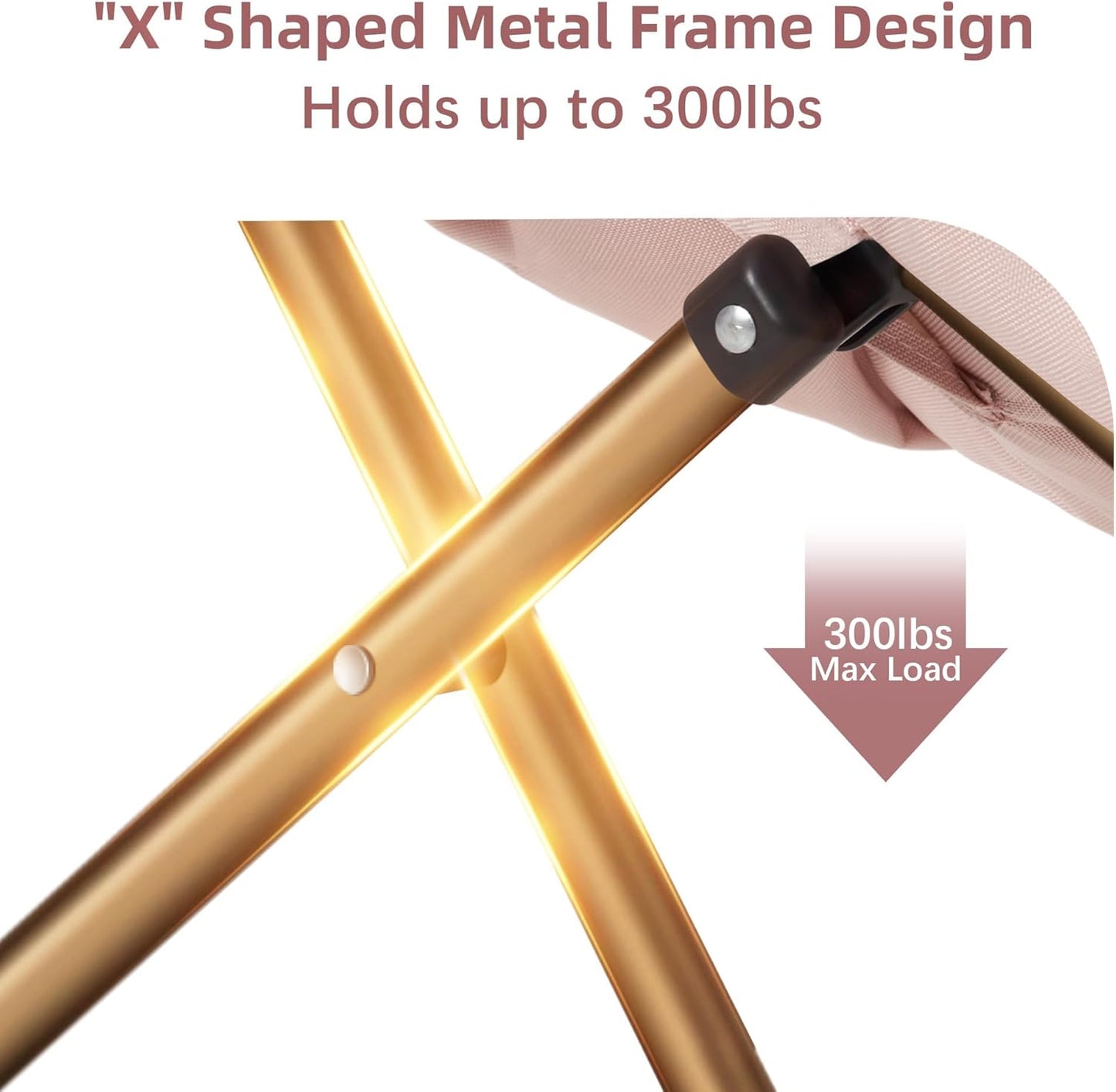 Comfy Saucer Chair for Adults, Foldable Living Room Chairs, Soft Faux Fur Lounge Chair for Bedroom, Reading Chairs, X-Large (Ottoman-Pink)