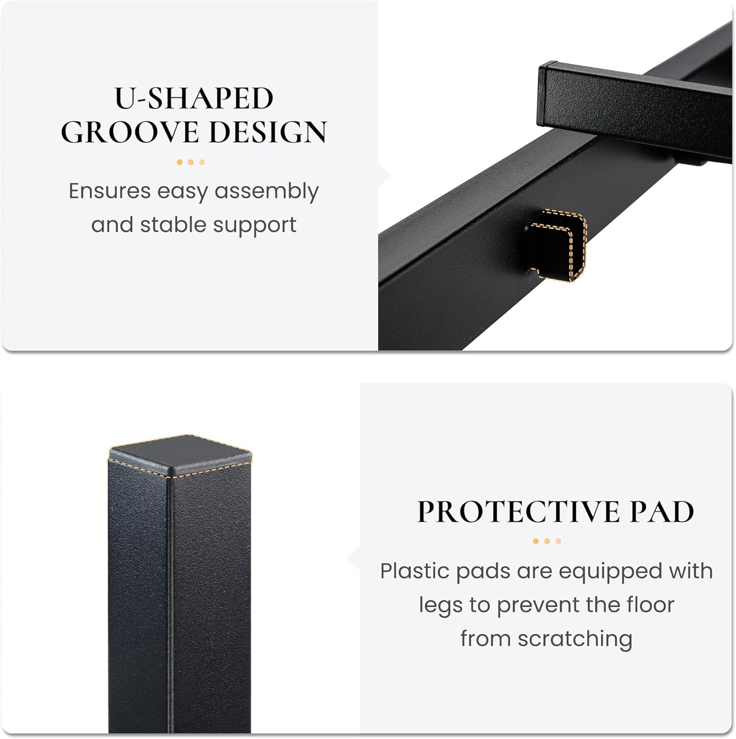 SHA CERLIN 14 Inch Twin Size Metal Platform Bed Frame with Wooden Headboard and Footboard, Mattress Foundation, No Box Spring Needed, Large Under Bed Storage, Heavy Duty Slats Support, Mahogany