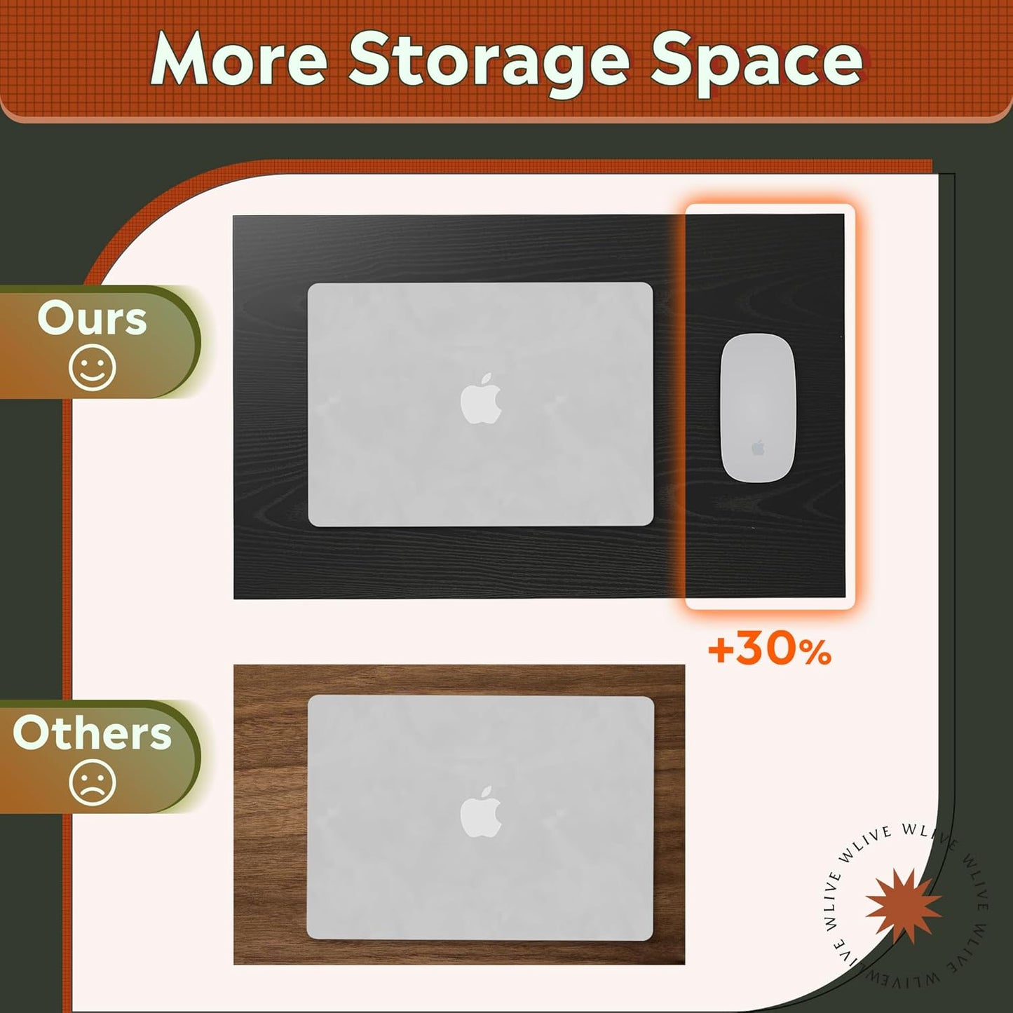 WLIVE Black C-Shaped End Table, Small Side Tables for Sofa, Wide Couch Table That Slide Under, Laptop Snack Table for Living Room, Bedroom, Home Office, Black