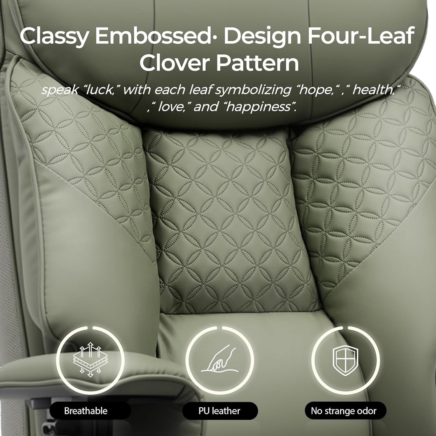 GTRACING Big and Tall Office Chair 400LBS Wide Ergonomic Gaming Chair with Deluxe Embossing Designed Leather with Foot Rest,150°Reclining Adjustable Soft Armrests Pocket Spring Back Support and Pillow