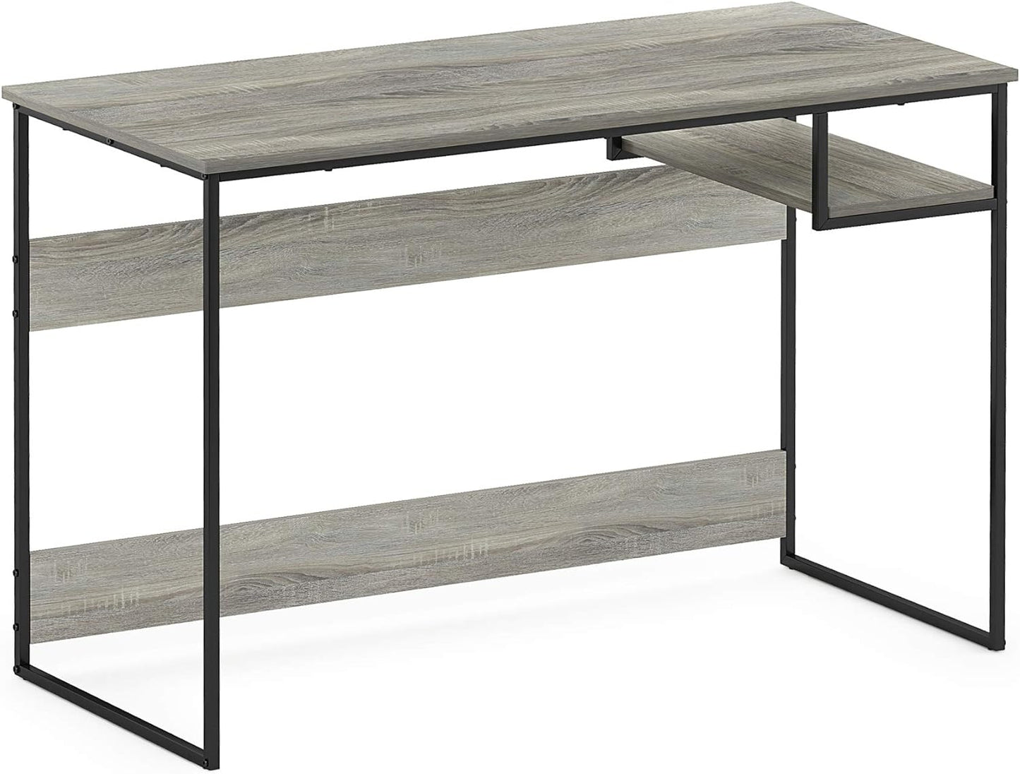 FURINNO Moretti Lifestyle Study Desk, 45 Inches, French Oak Grey