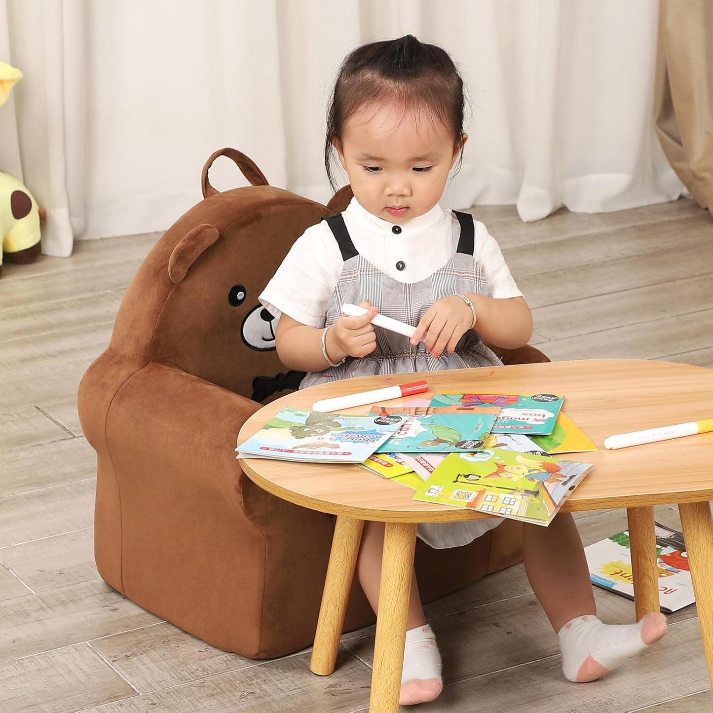 Cuddly Toddler First Chair, Premium Character Chair, Brown Bear, 18 Month up to 3 Years