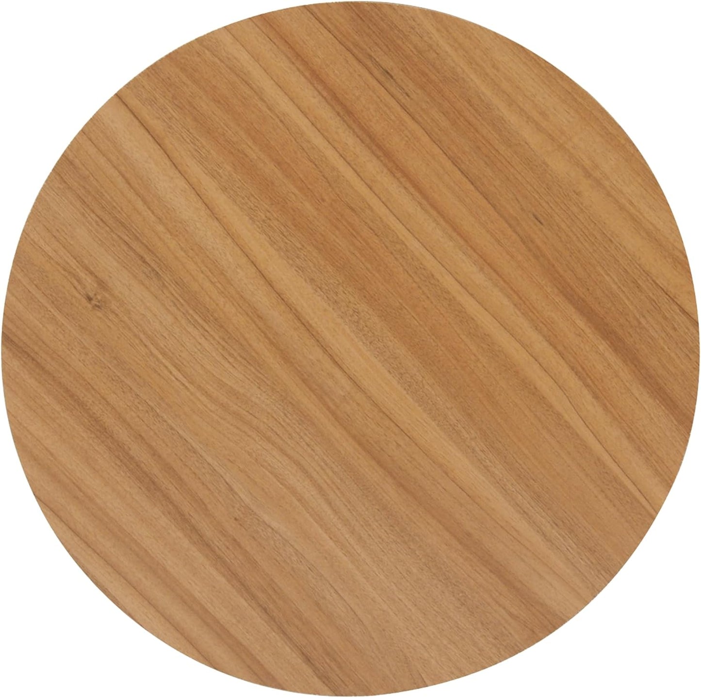 HomePop Modern Fabric Storage Ottoman with Wood Top - Faux Brown Leather