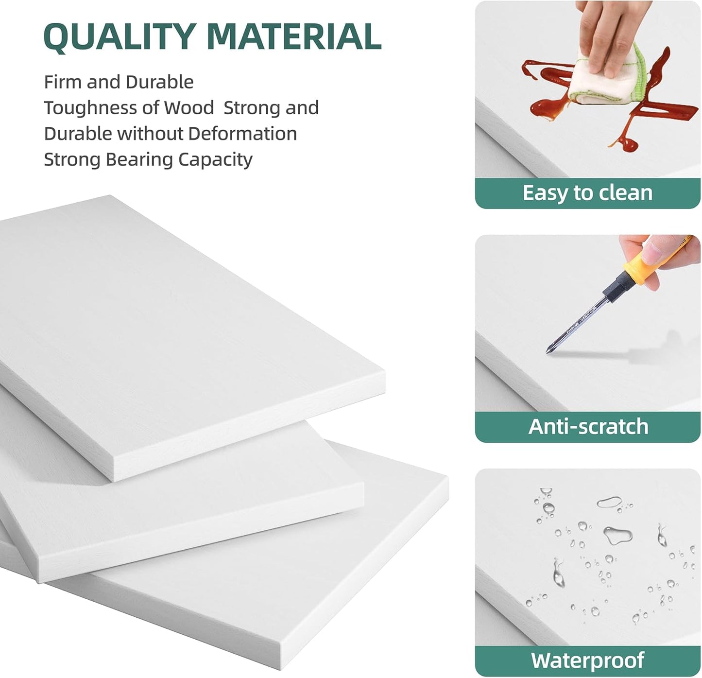 Shintenchi Bookshelf, Industrial Bookshelves and Bookcases with Doors Floor Standing 6 Shelf Display Storage Shelves 70.6 inches Tall Bookcase for Home Office, Living Room (White)