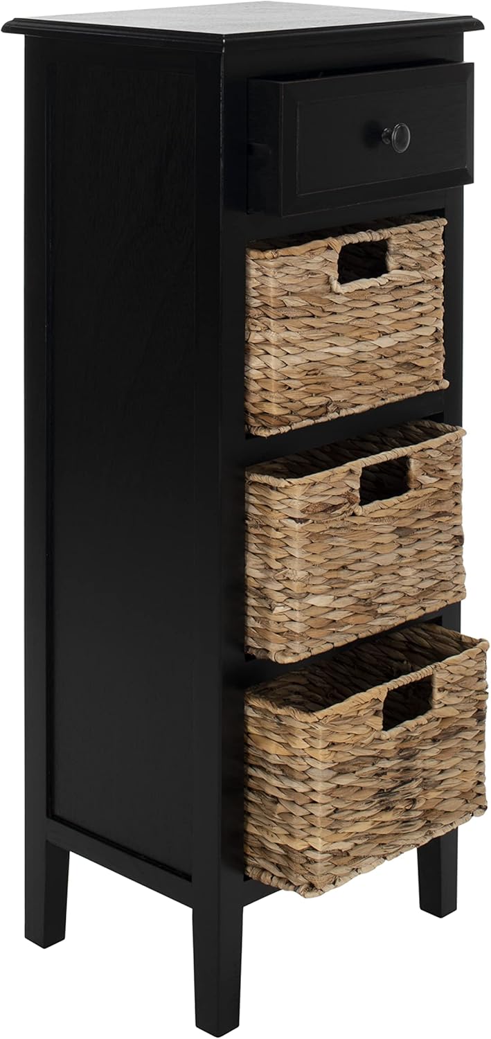 SAFAVIEH American Homes Collection Michaela Distressed Black Side Table