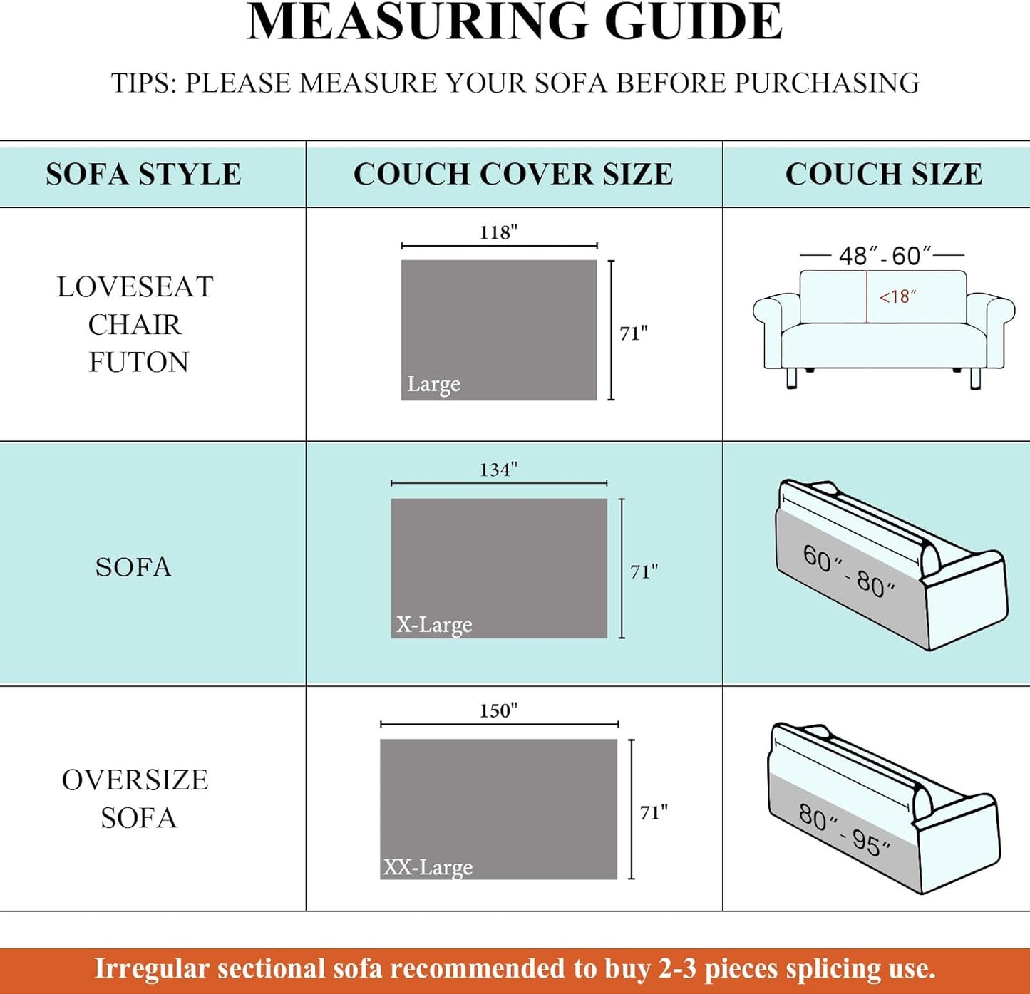 STACYPIK Waterproof Beige Sofa Cushion Covers Dog Couch Cover for 3-4 Cushion Couch Water Resistant Slipcover Furniture Protector Non-Slip Pet Protector Cover Leak Proof Couch Cover-71X134IN