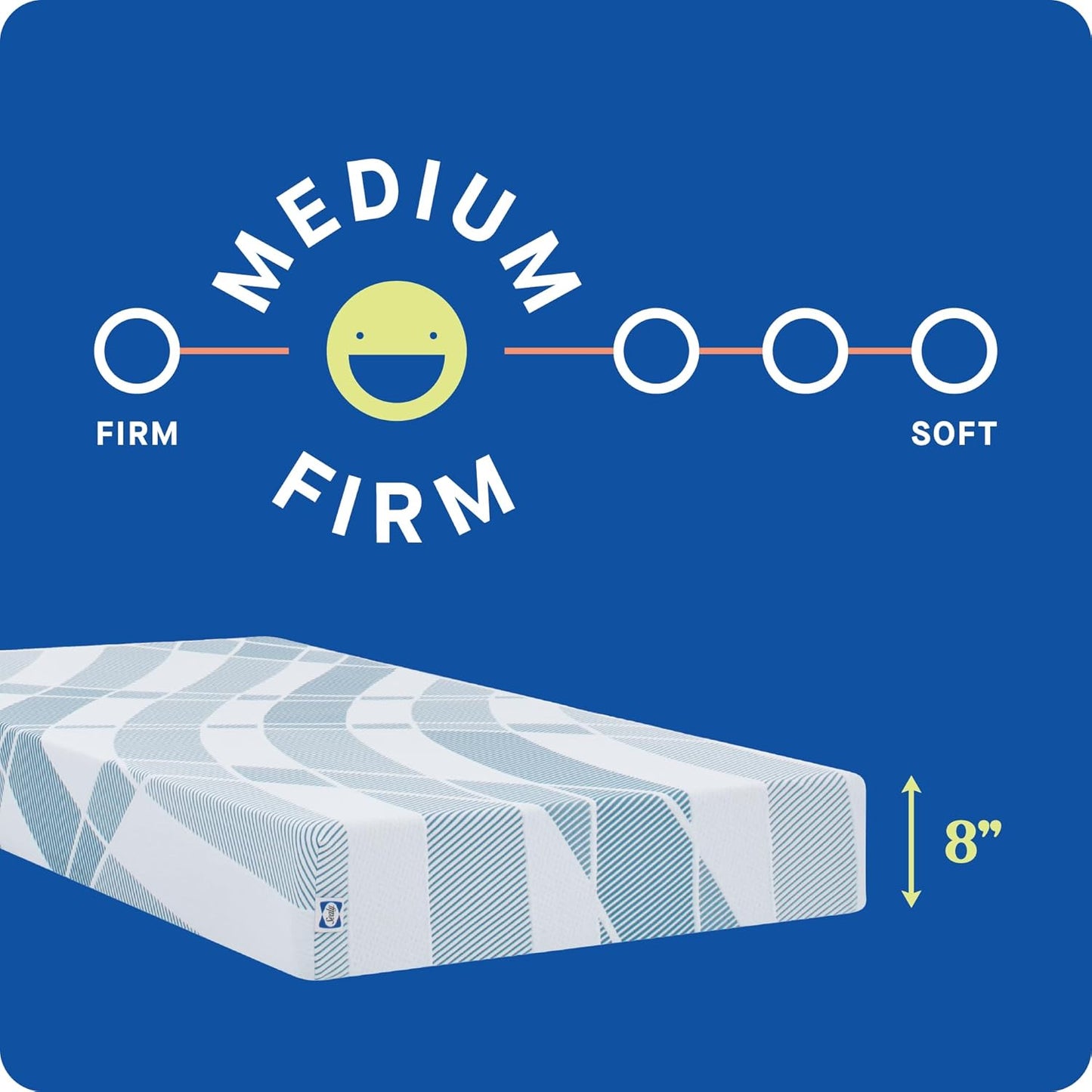 Sealy Dreamlife 8” Foam Mattress-in-a-Box, Full, SealyComfort Gel Memory Foam, Surface-Guard Technology, Breathable Comfort