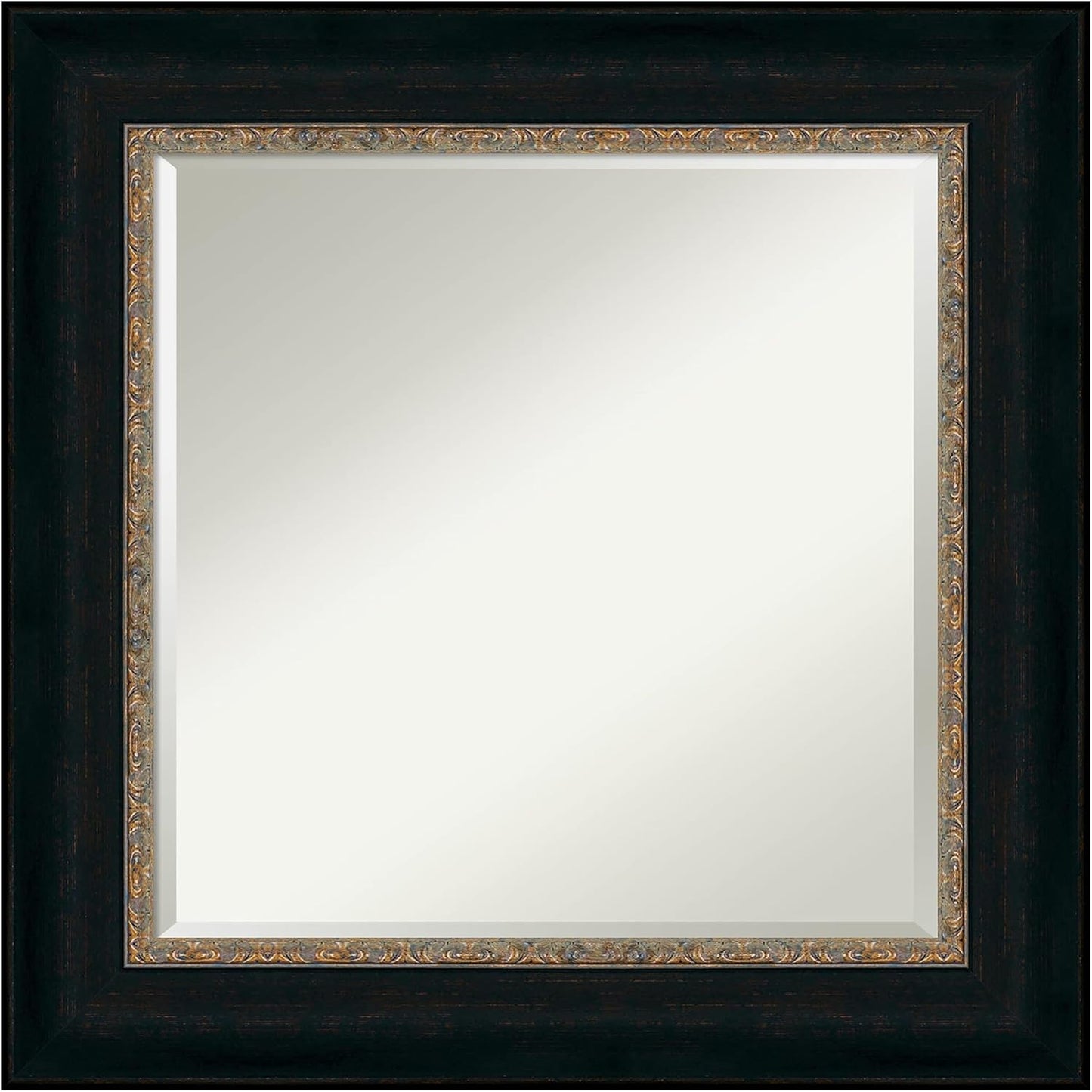 Amanti Art Bronze Bathroom Mirror for Over Sink, 27x27 Paragon Bronze Square Vanity Mirror, Medium Traditional Frame, Hangs Horizonally and Vertically, Bathroom Wall Decor, Beveled Edge