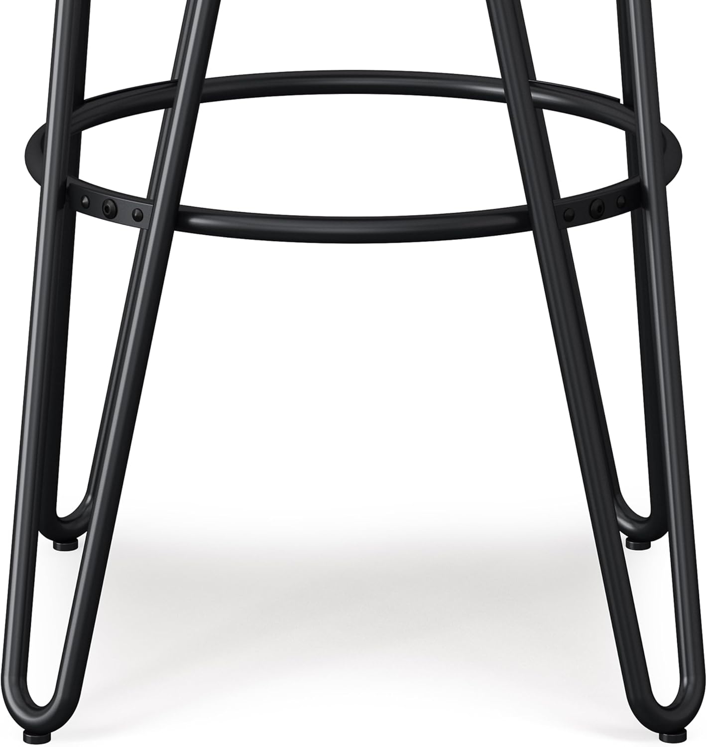 SIMPLIHOME Simeon Industrial Metal 30 inch Metal Bar Stool with Wood Seat in Natural / Black for the Dining Room and Kitchen