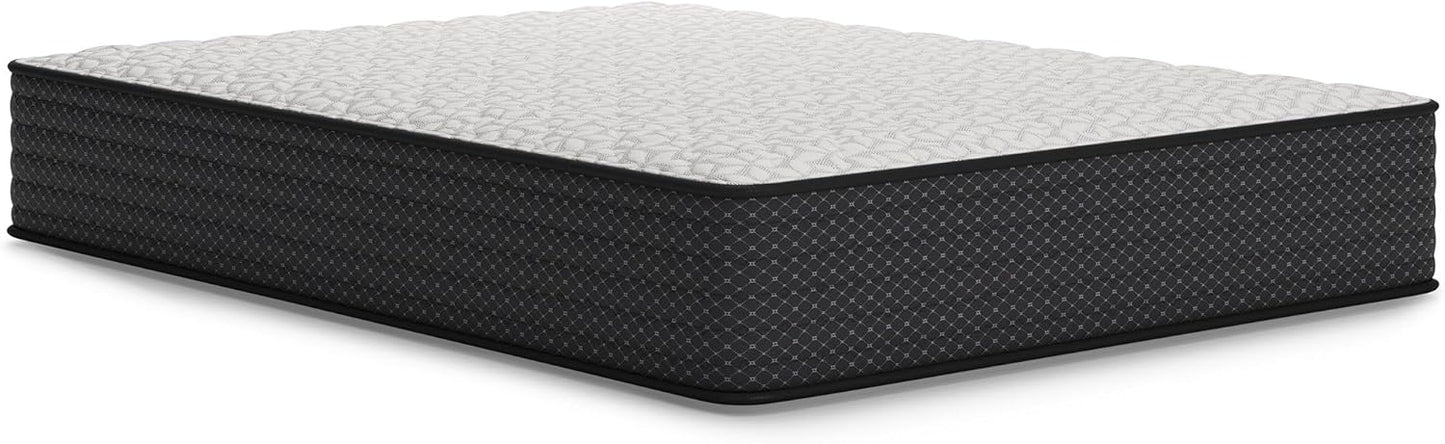 Signature Design by Ashley Limited Edition Firm 12 Inch Hybrid Mattress with Gel Memory Foam and Edge Support for Cool Sleep and Pressure Relief, Queen, Fiberglass Free, Mattress In A Box