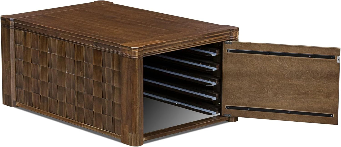 X12FO-0C8-18 - 14 Pieces Kitchen Dining Table Set includes an Extendable Rectangle Kitchen Table, 1 Coffee Table and 12 Dining Chairs, 39x120 Inch, Antique Walnut