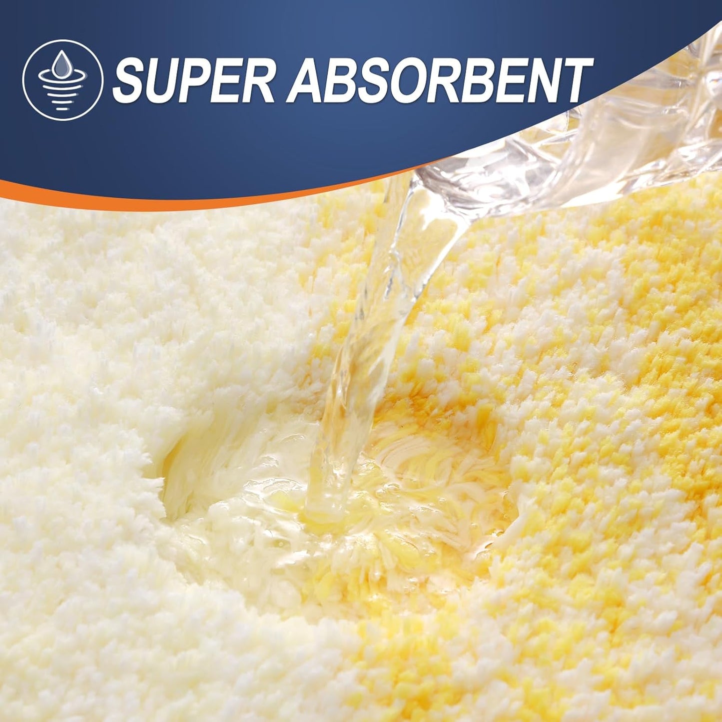 OLANLY Bathroom Runner Rugs 59x20, Extra Soft Absorbent Microfiber Bath Rugs, Rubber Backing, Quick Dry, Machine Washable Bath Mats for Bathroom Floor, Tub and Shower, Home Decor Accessories, Yellow