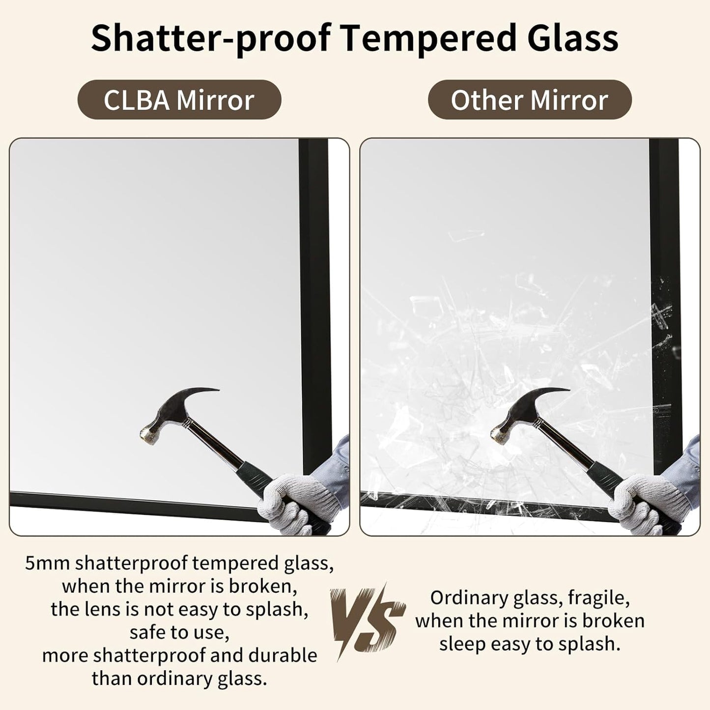 Matte Black Mirror, 30x36 Inch Aluminum Framed Rectangle Mirror, Anti-Rust, Tempered Glass, Square Corner Wall Mirror for Over Sink, Vanity, Bedroom, Entryway, Horizontal/Vertical