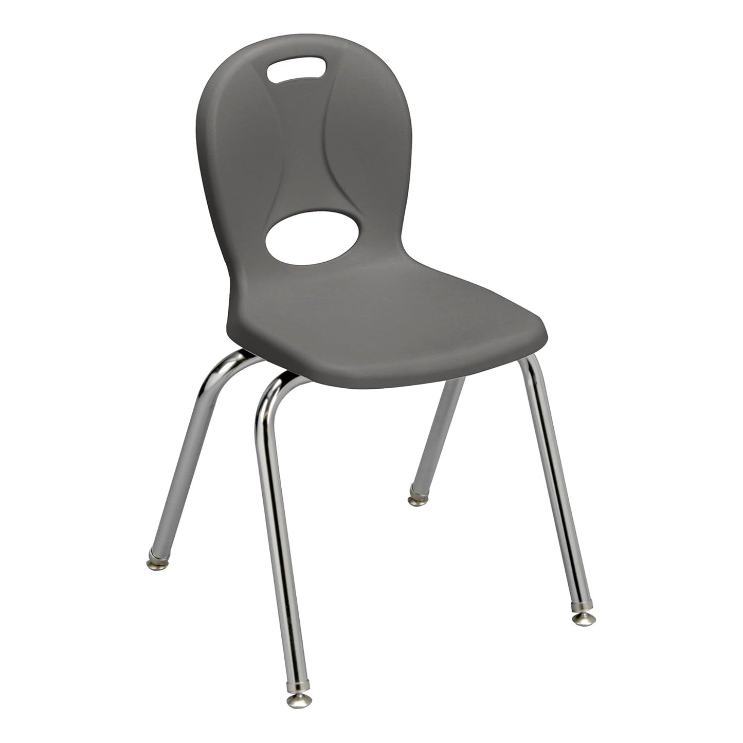 Learniture LNT-116-CSW-GT Learniture Structure Series School Chairs for Classroom, 16" Seat Height, Graphite, Pack of 4
