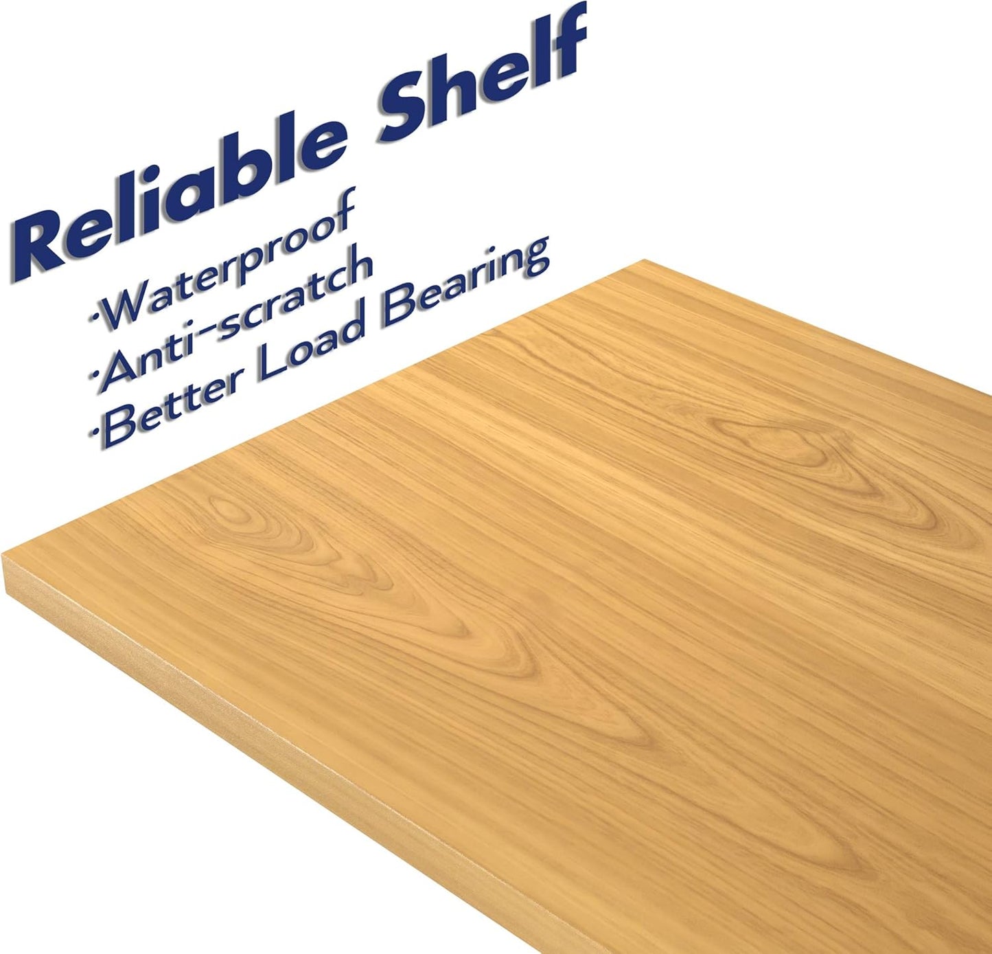 NUMENN 5 Tier Bookshelf, Tall Bookcase Shelf Storage Organizer, Modern Book Shelf for Bedroom, Living Room and Home Office, Natural