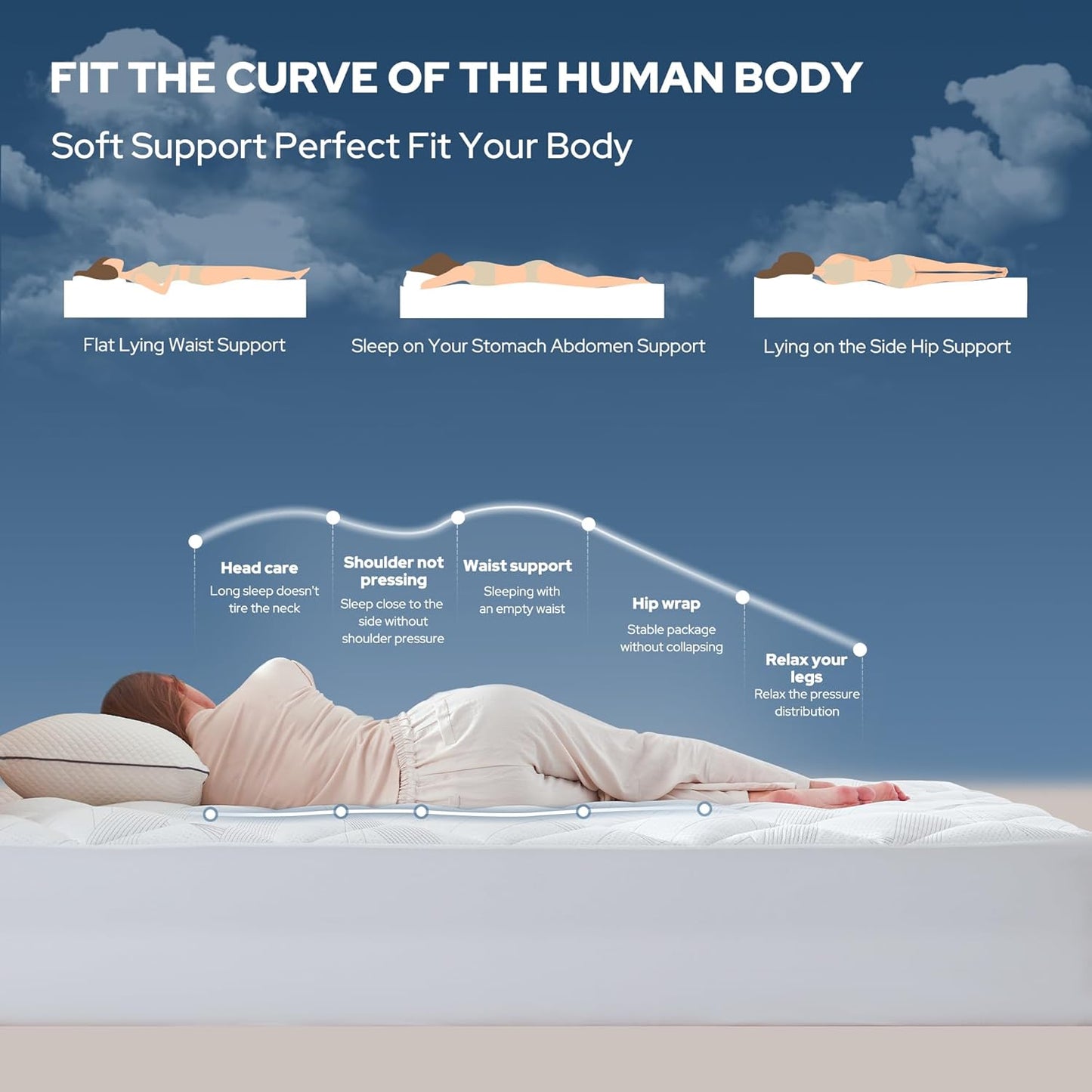 BEDLORE King Mattress Topper, Viscose Made from Bamboo Soft Pillow Top Mattress Pad, Thick Mattress Cover for Back Pain Relief with 6-18 inches Deep Pocket