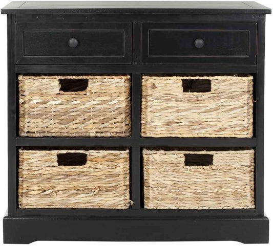 SAFAVIEH American Homes Collection Herman Vintage Black Storage Unit