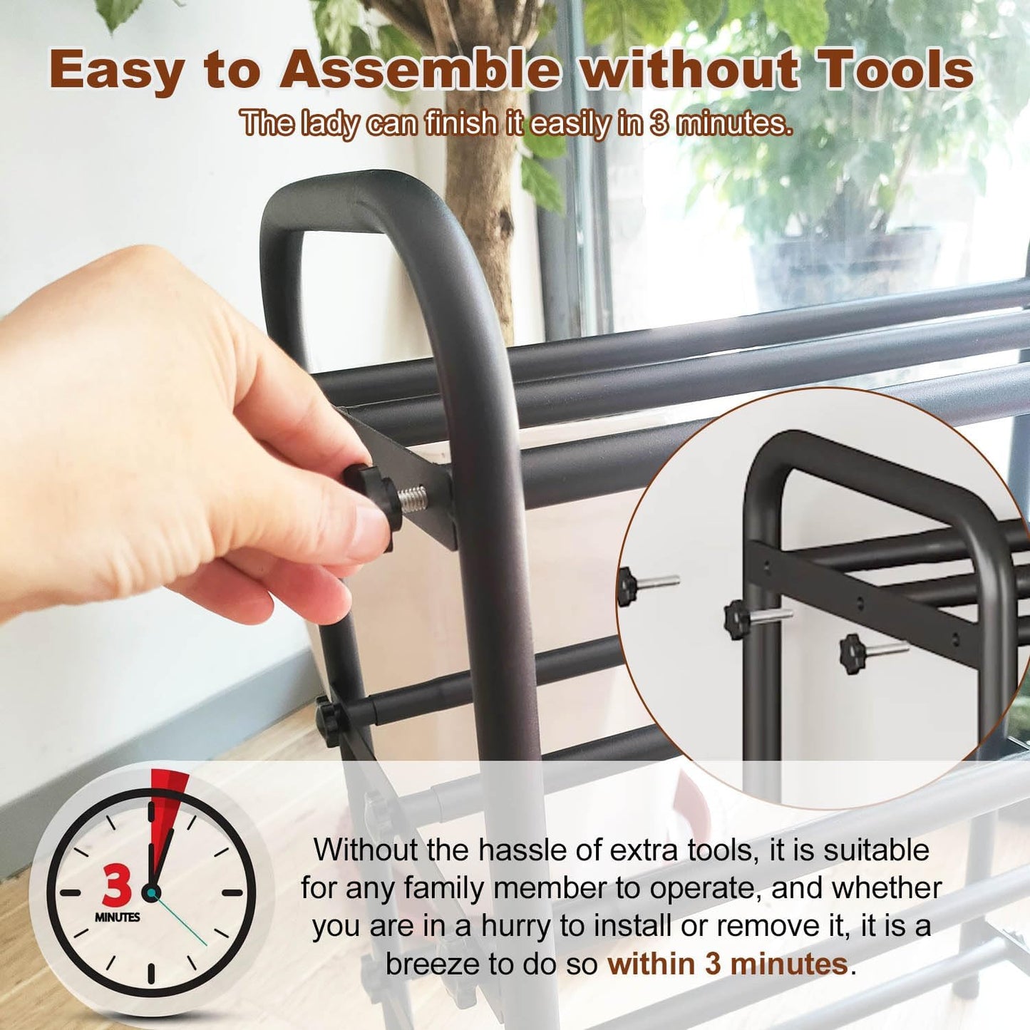 KANAV Expandable Shoe Rack Organizer – 3-Tier Shoe Shelf for Closet, Entryway & Front Door – Space-Saving Shoe Storage Solution