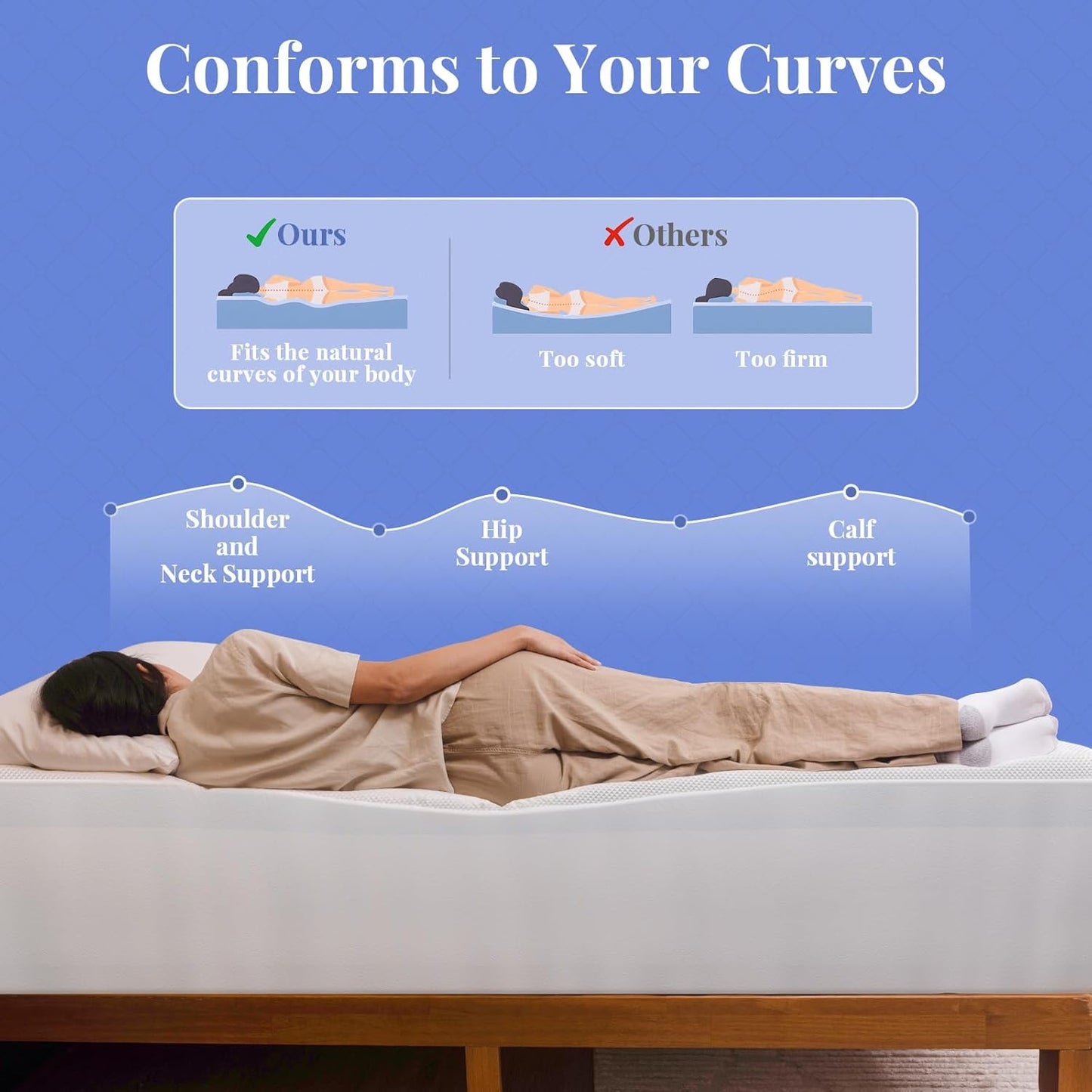 OhGeni Cooling 4 inch Dual Layer Twin XL Mattress Topper for College Dorm Room Essentials, 2 inch Gel Memory Foam, 2 inch Down Alternative Pillow Top Pad, Mattresses Cover for Bed, 6”-19” Deep Pocket