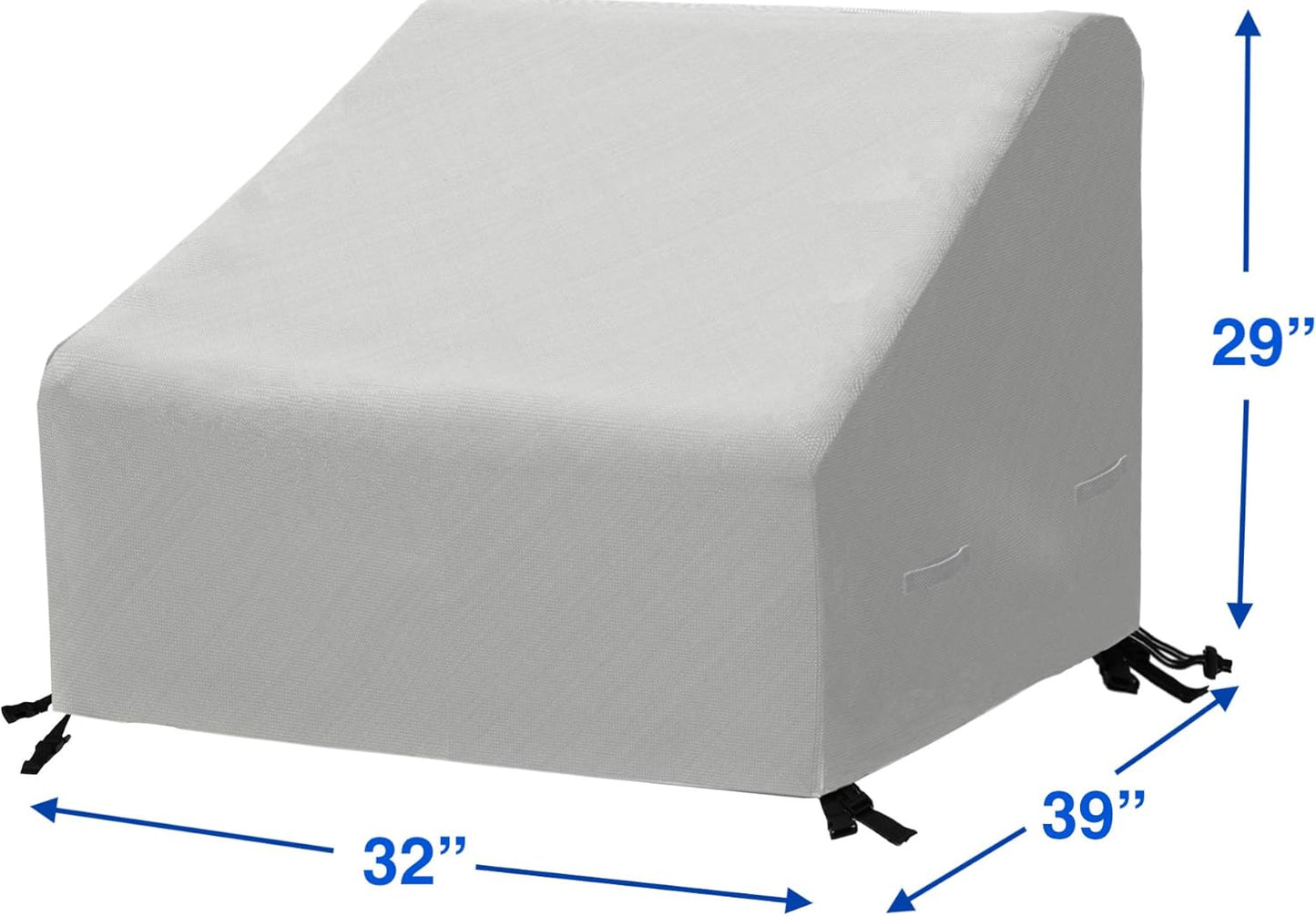 Simple Houseware Patio Chair Covers Waterproof 2 Pack, 39 x 32 x 29 Inches