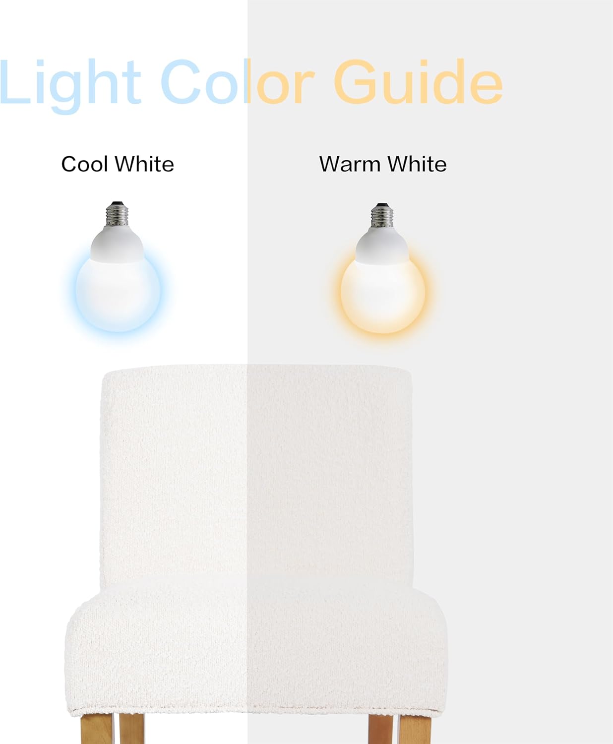 HomePop Home Decor | Upholstered Dining Chairs with Low Back |Decorative Home Furniture, Cream Boucle (Single Pack)