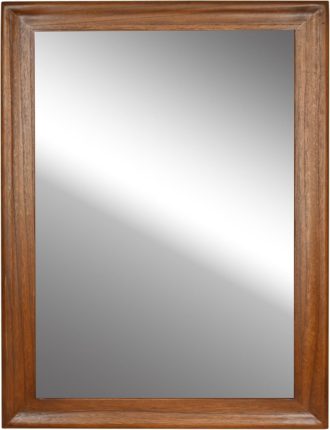 CULER Rustic Wood Wall Mirror for Bathroom,Rectangle Large 30 x 40 inch Hanging Mirrors with Wooden Frame for Living Room,Bedroom,Entryway(Walnut Brown)