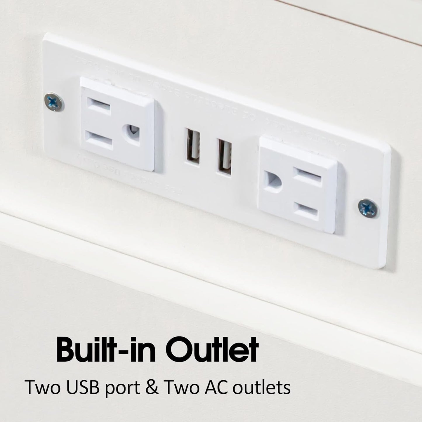 Expandable Dining Table, Convertible Table for Dining Room, Kitchen and Small Spaces, for 2-10 People(with Storage Cabinet and Outlet), White Marble